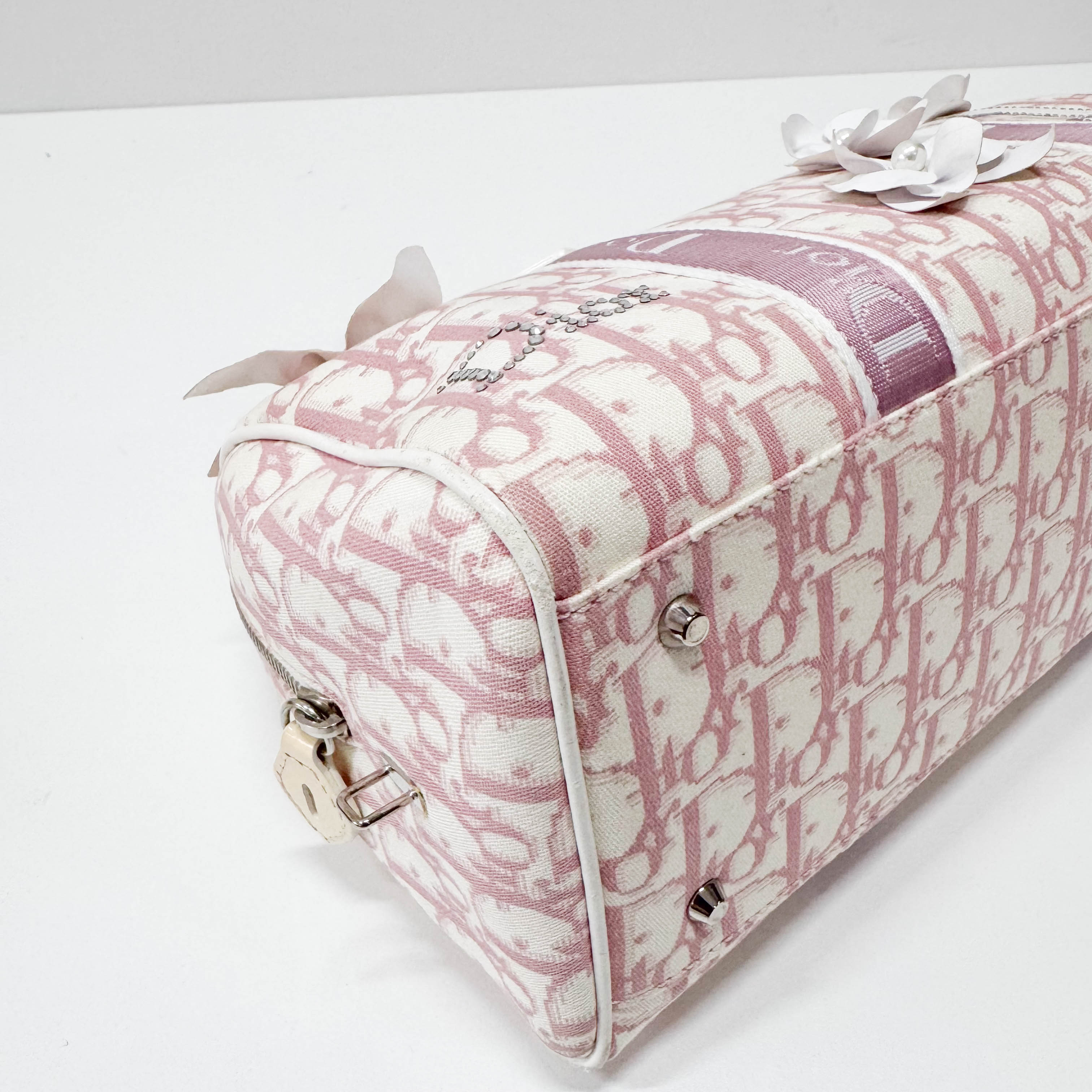 Trotter Boston Pink Canvas Handbag