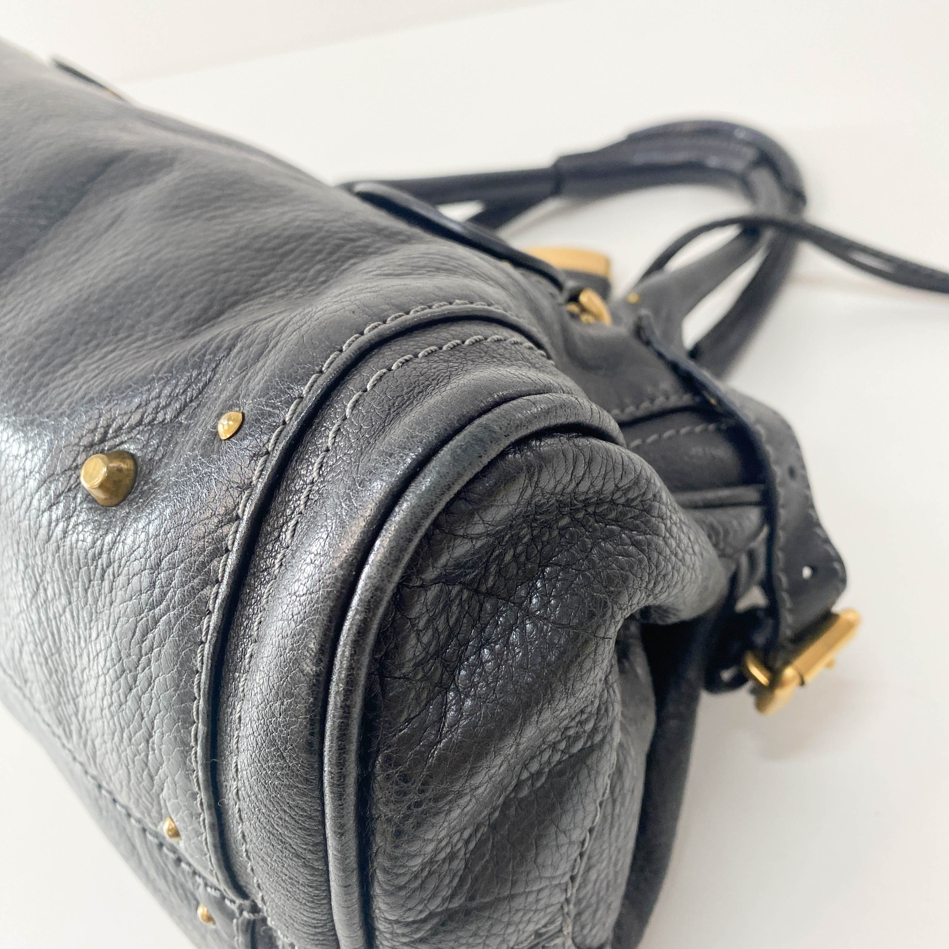 Paddington Black Leather Bag