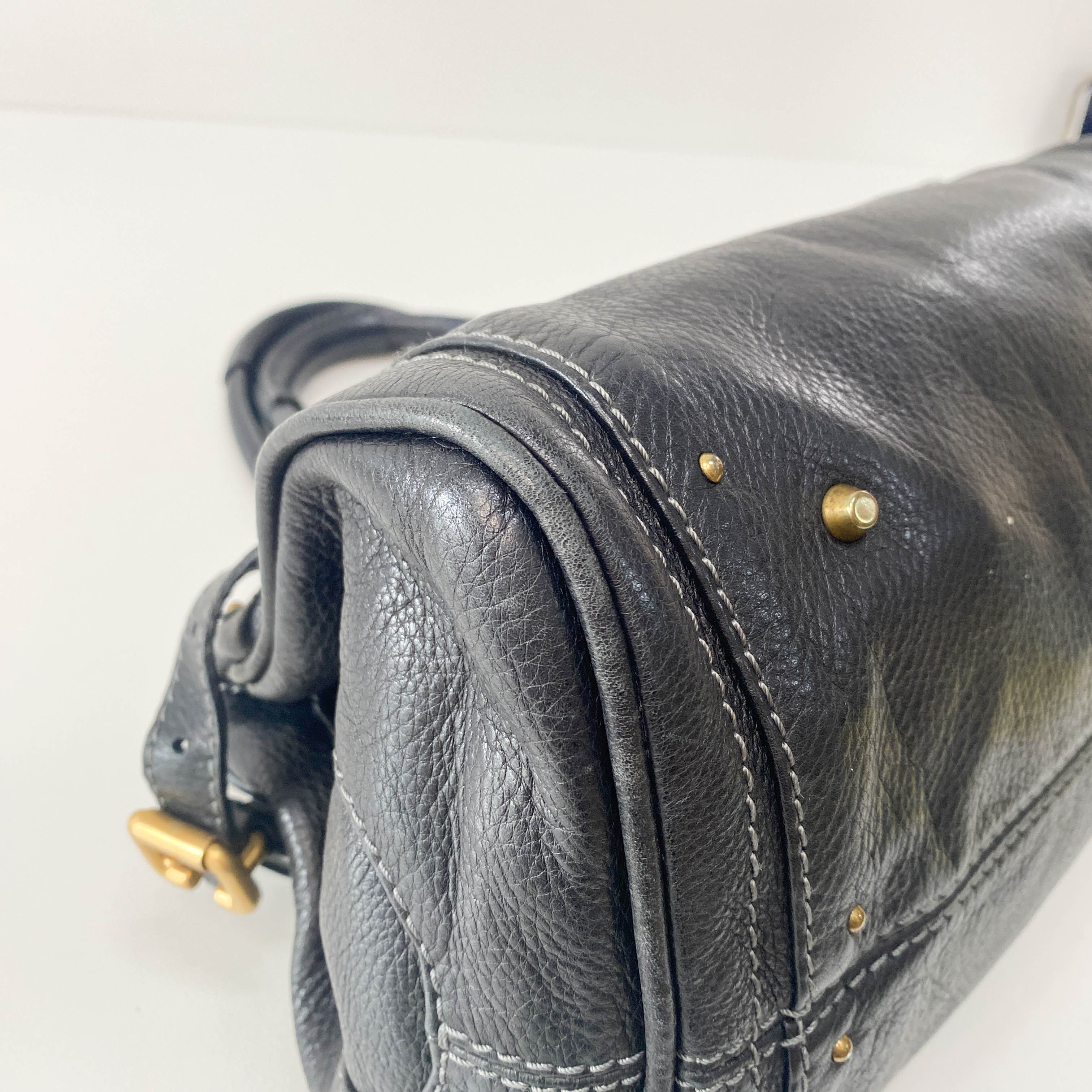 Paddington Black Leather Bag