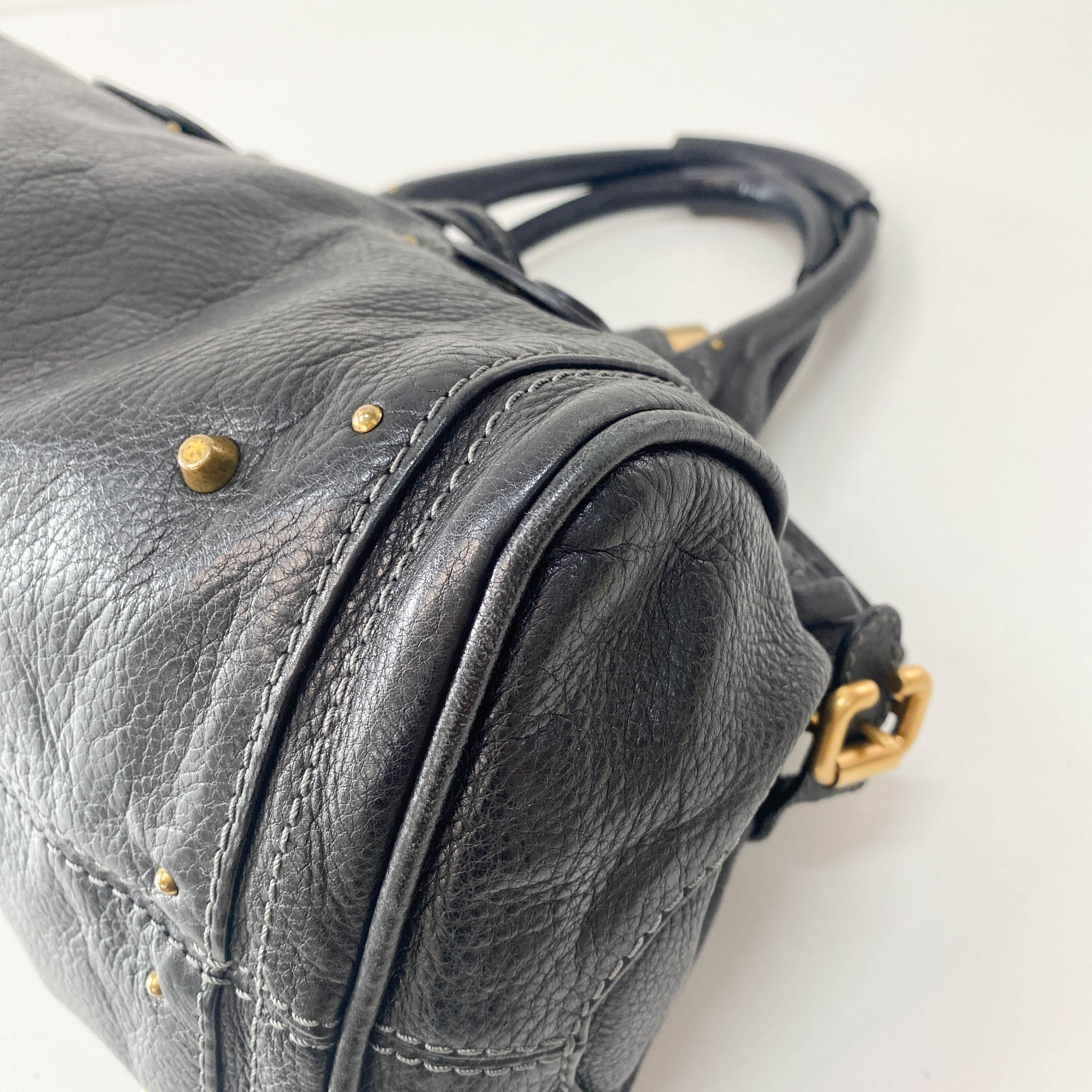 Paddington Black Leather Bag