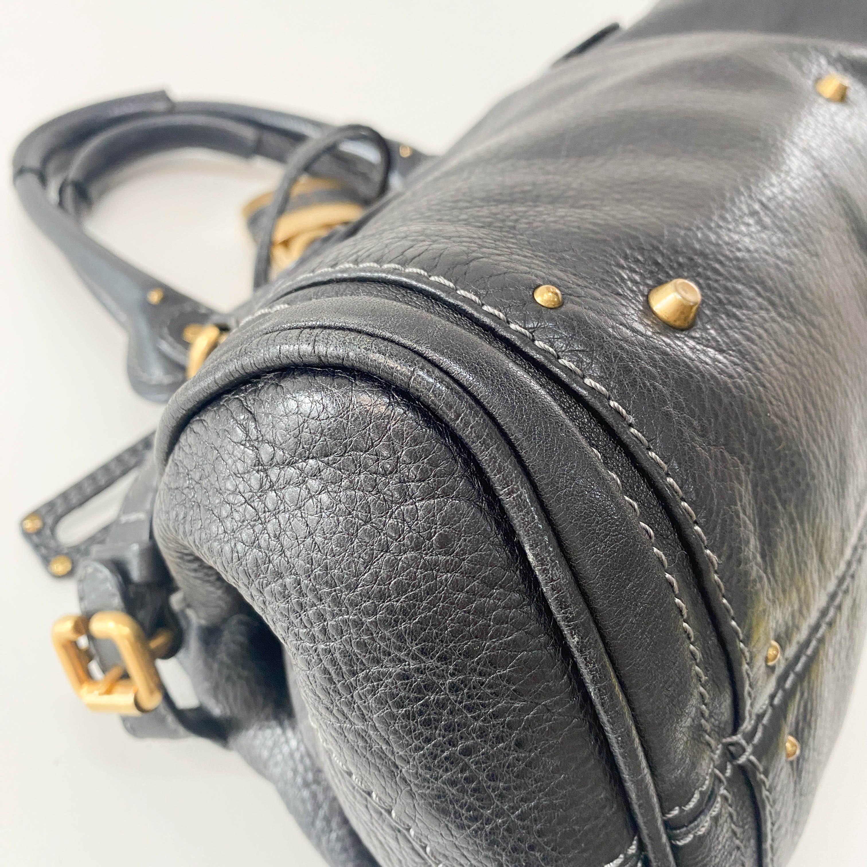 Paddington Black Leather Bag