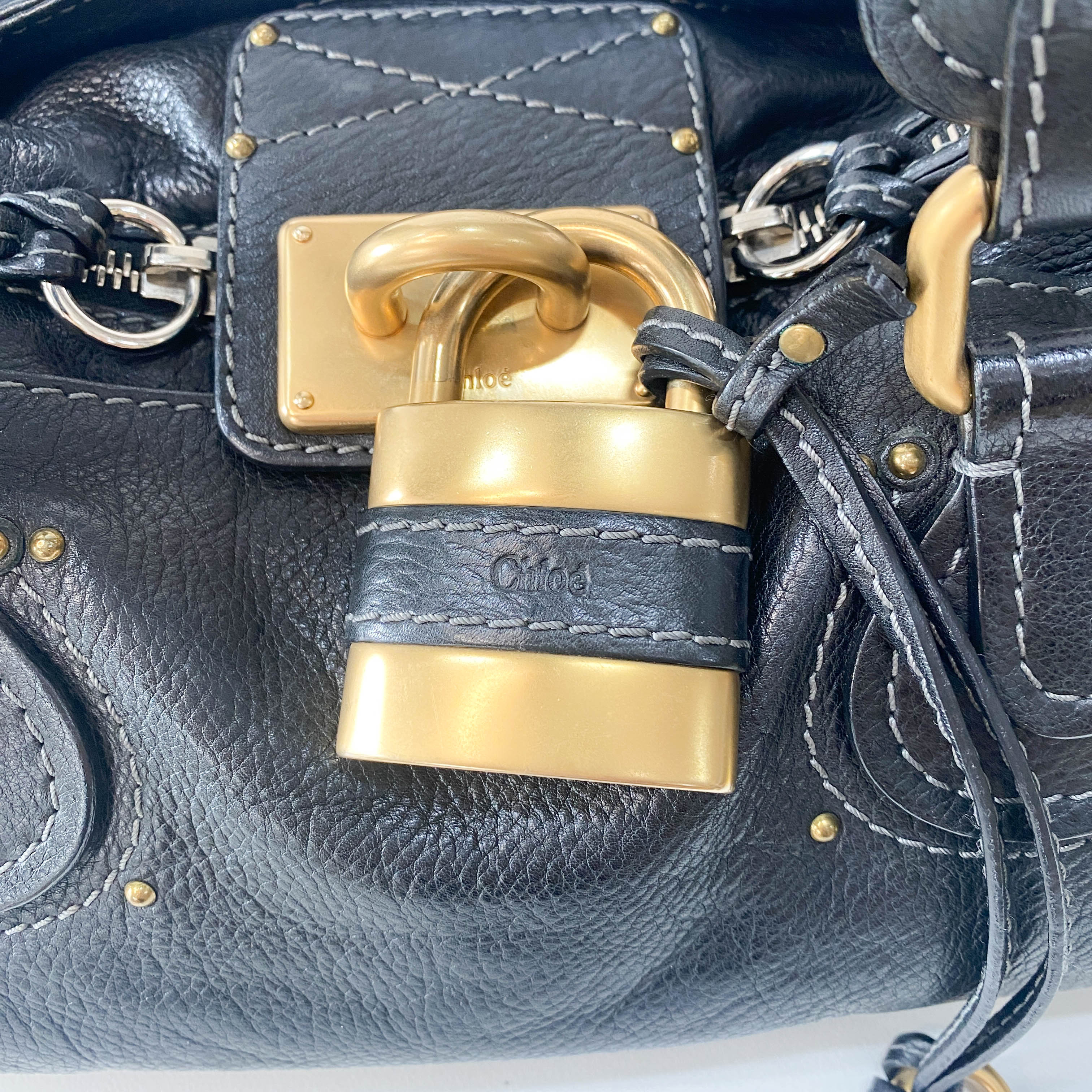 Paddington Black Leather Bag