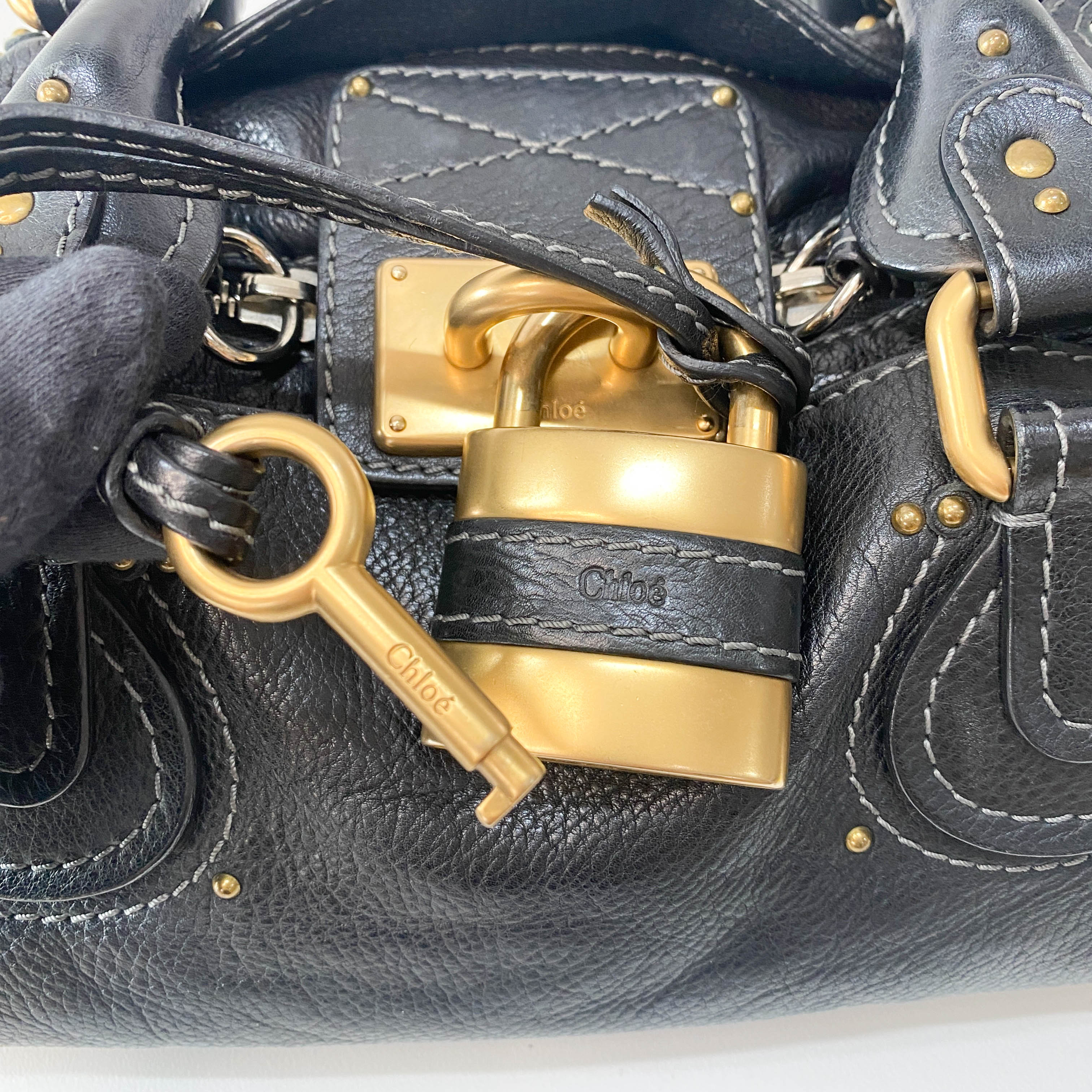 Paddington Black Leather Bag