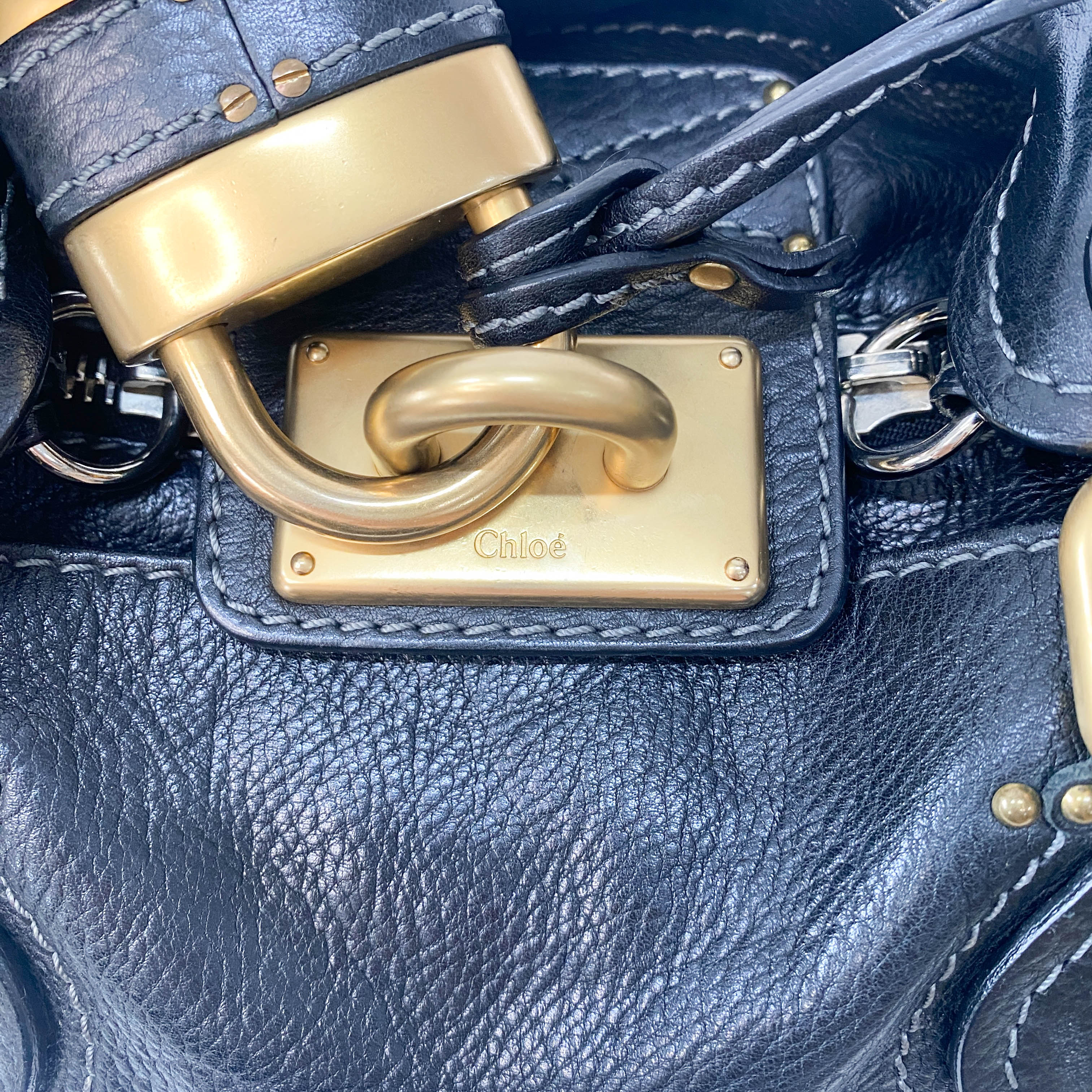 Paddington Black Leather Bag