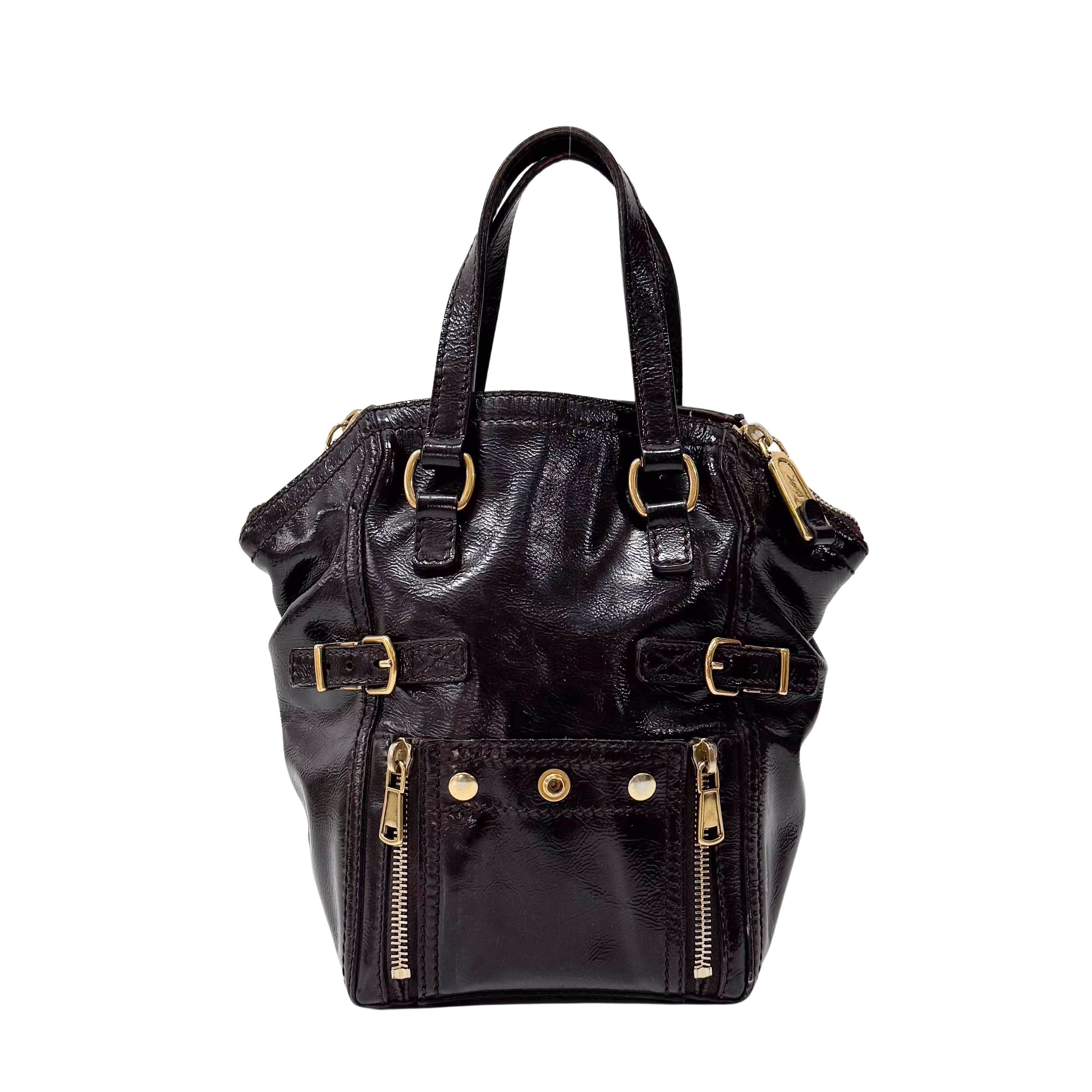 Small Black Leather Handbag
