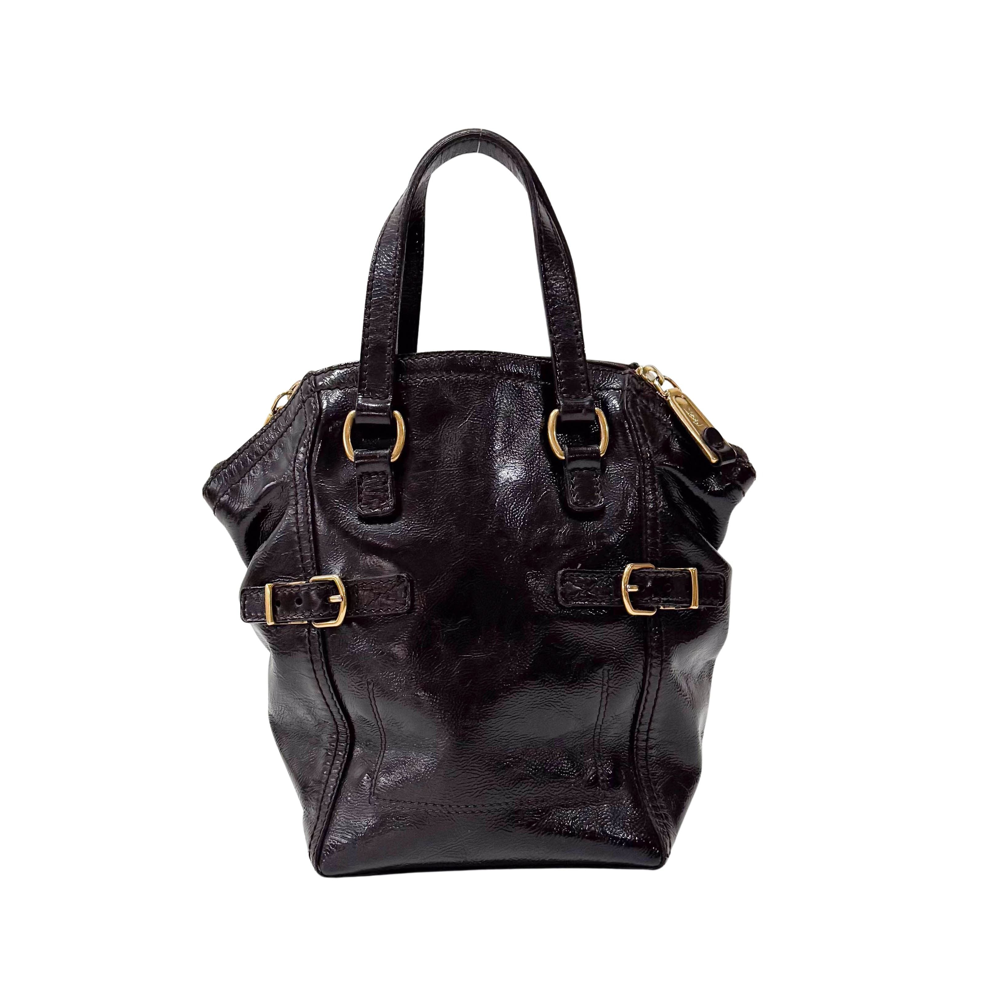 Small Black Leather Handbag