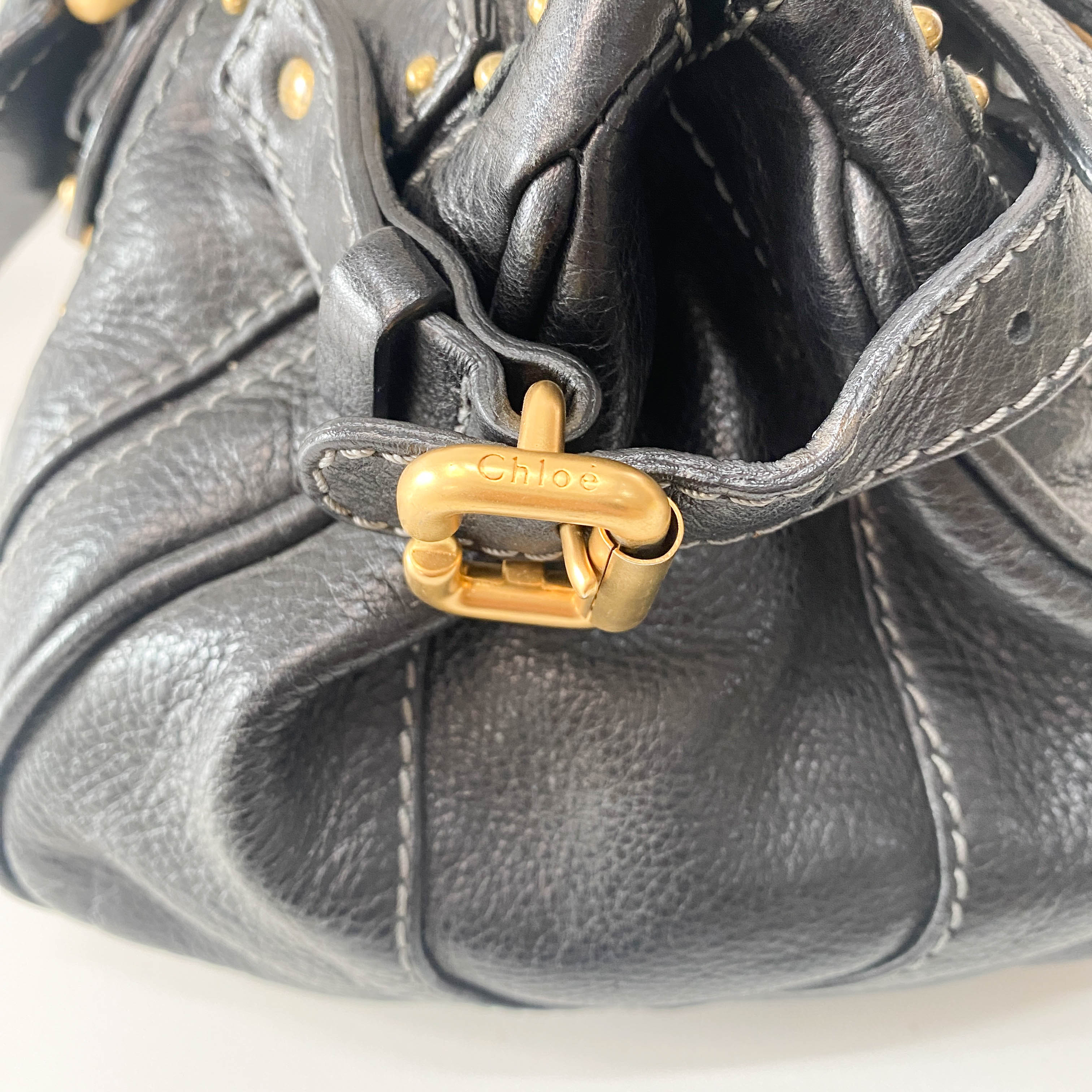 Paddington Black Leather Bag