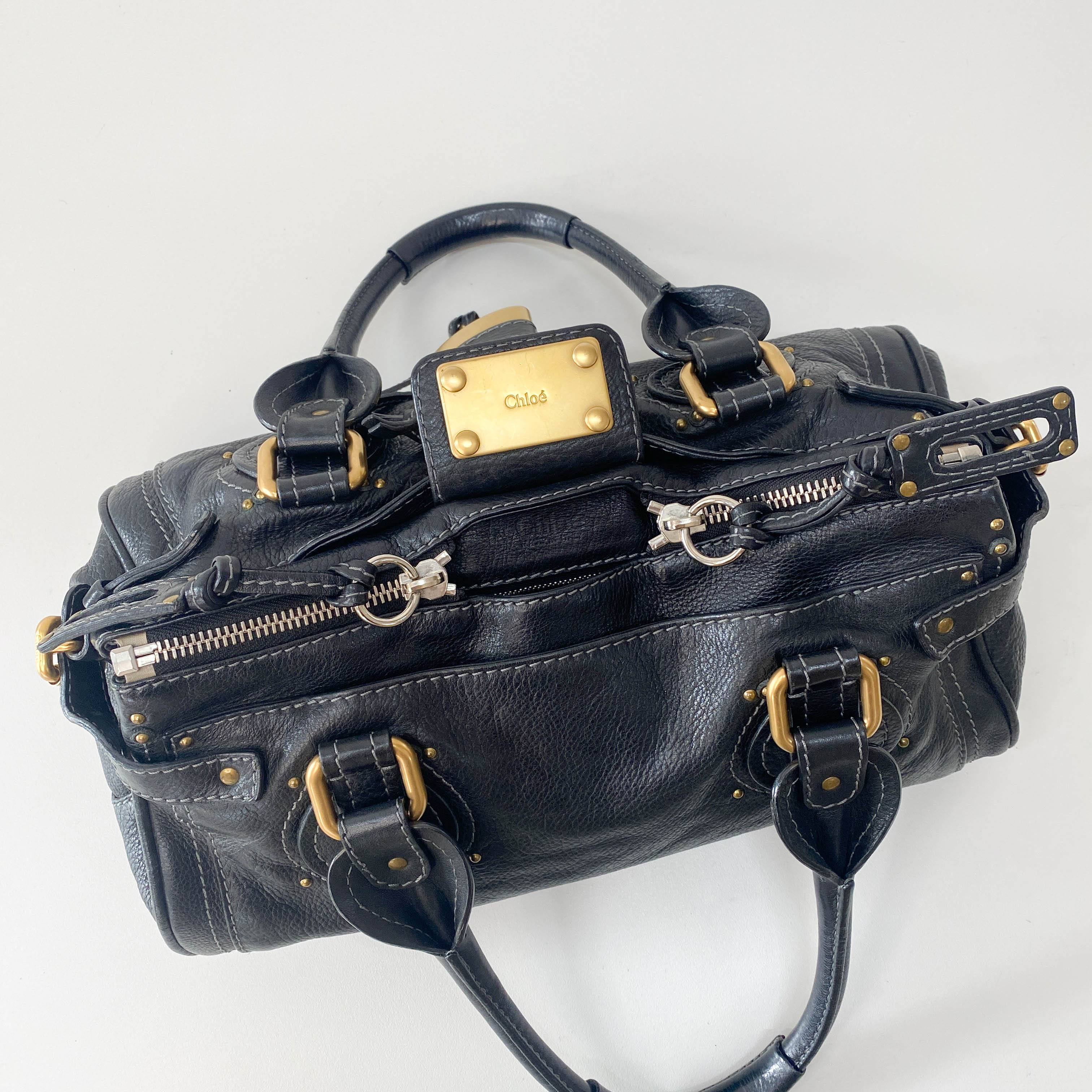 Paddington Black Leather Bag