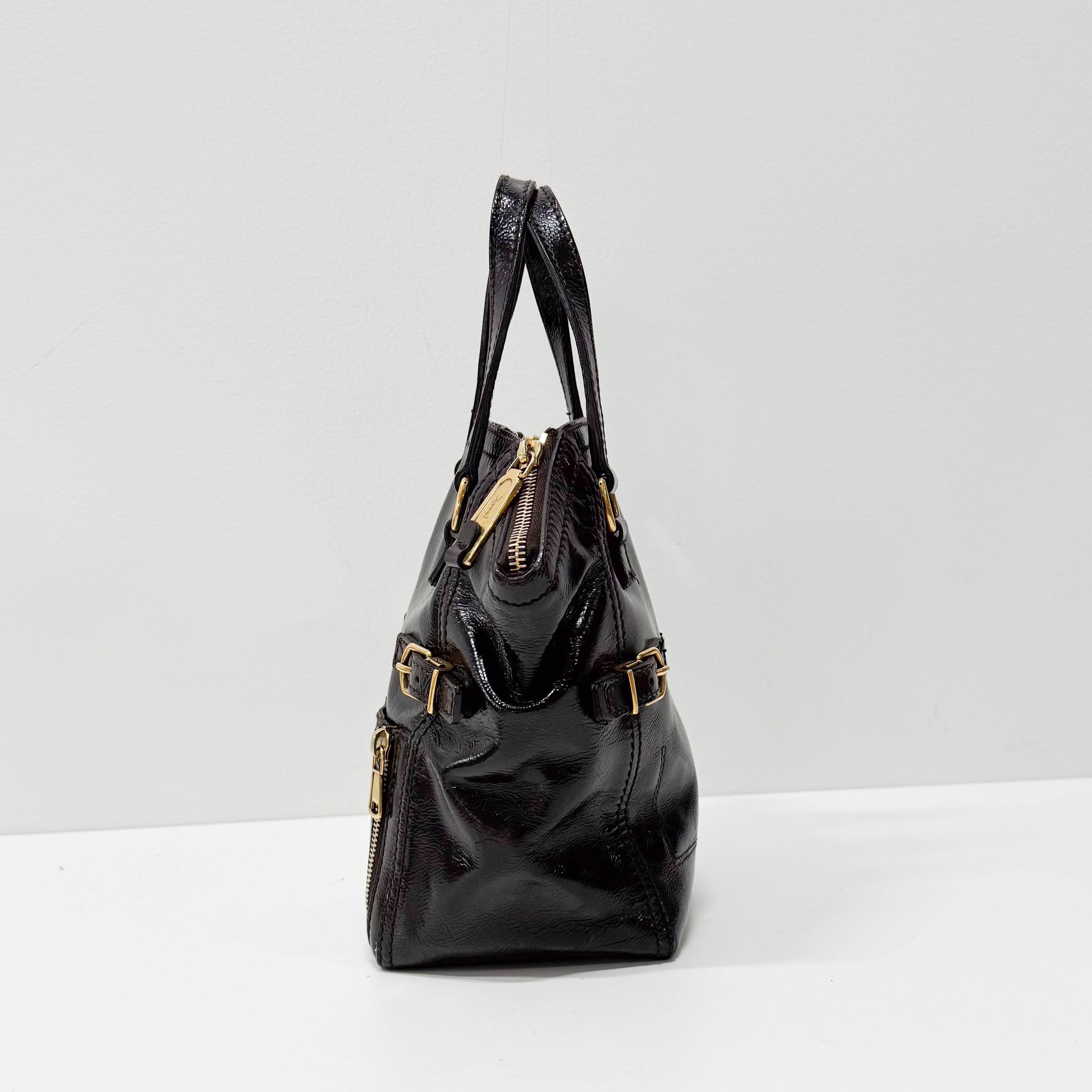 Small Black Leather Handbag