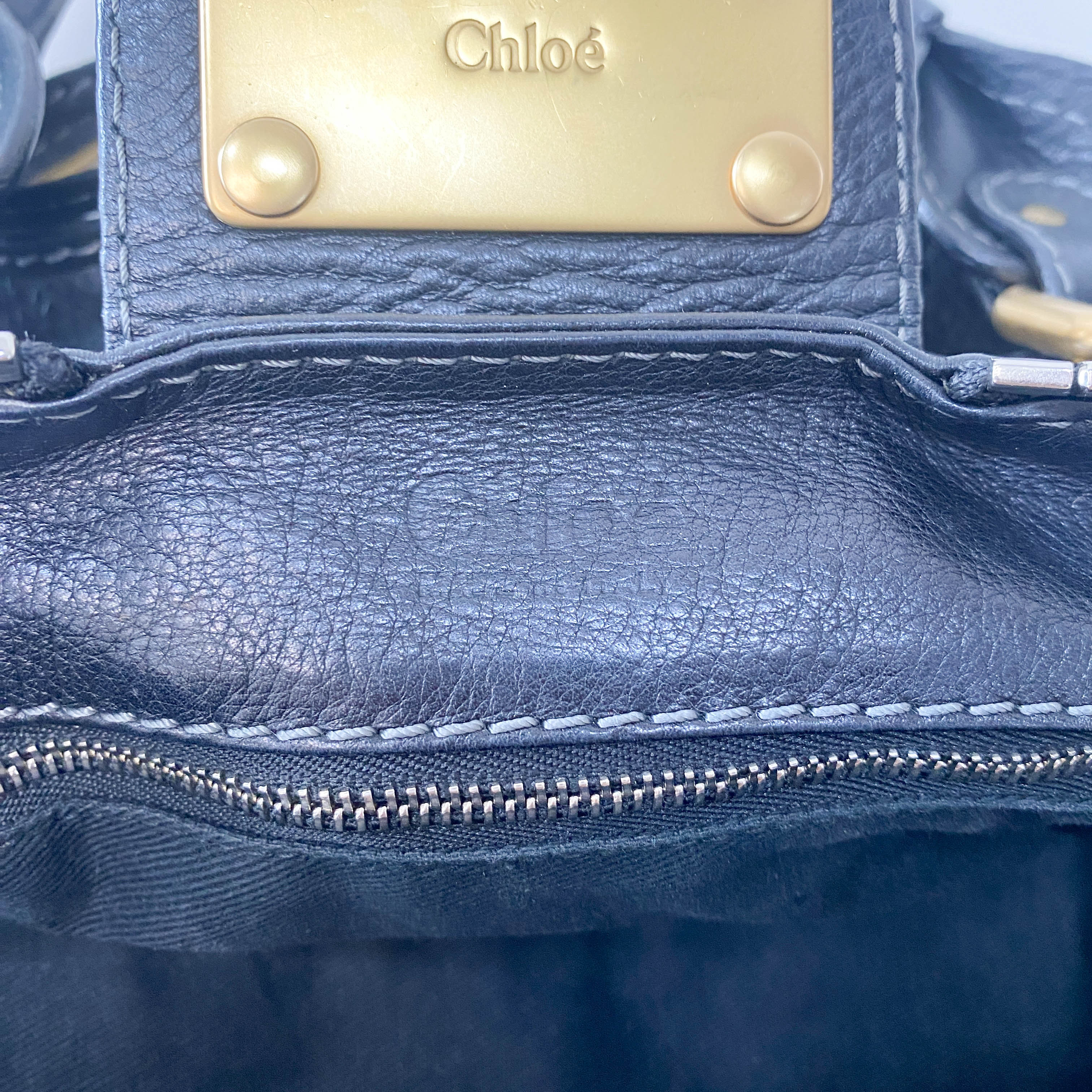 Paddington Black Leather Bag