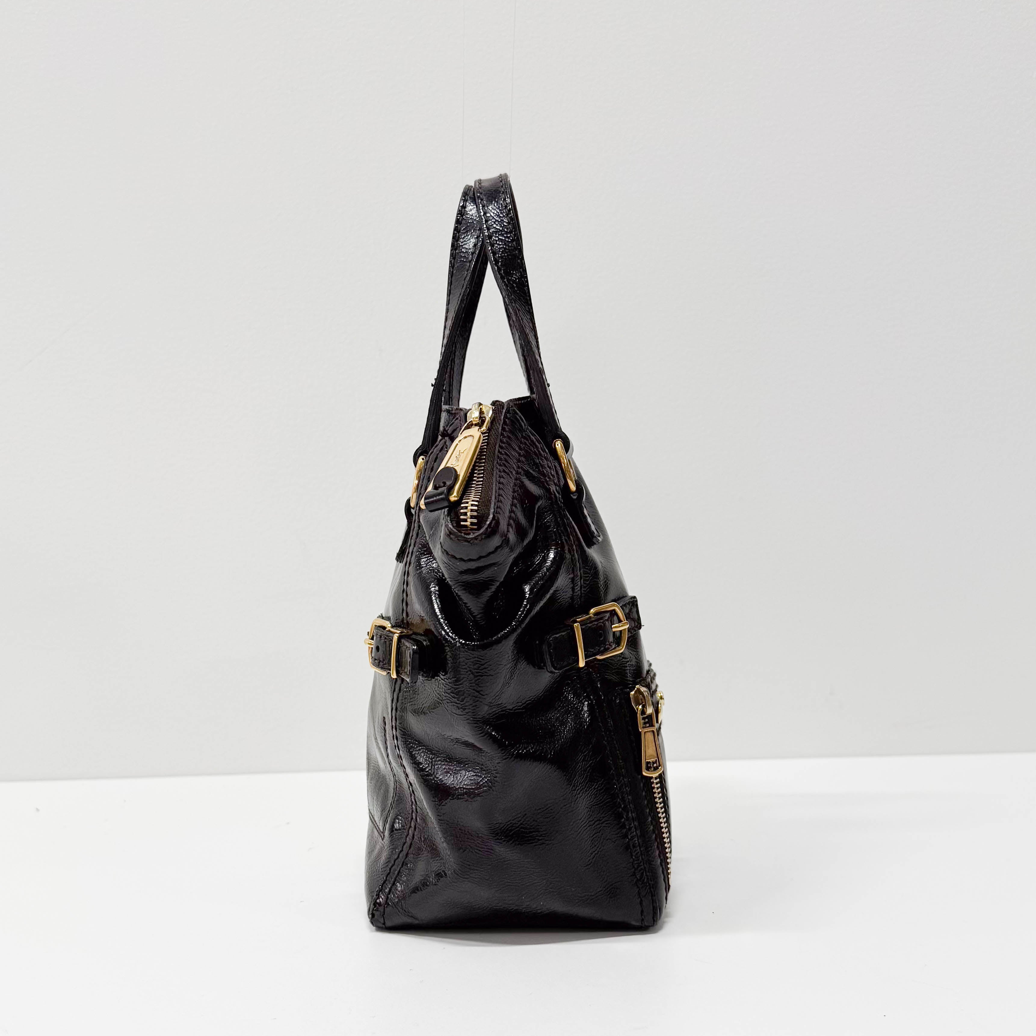 Small Black Leather Handbag