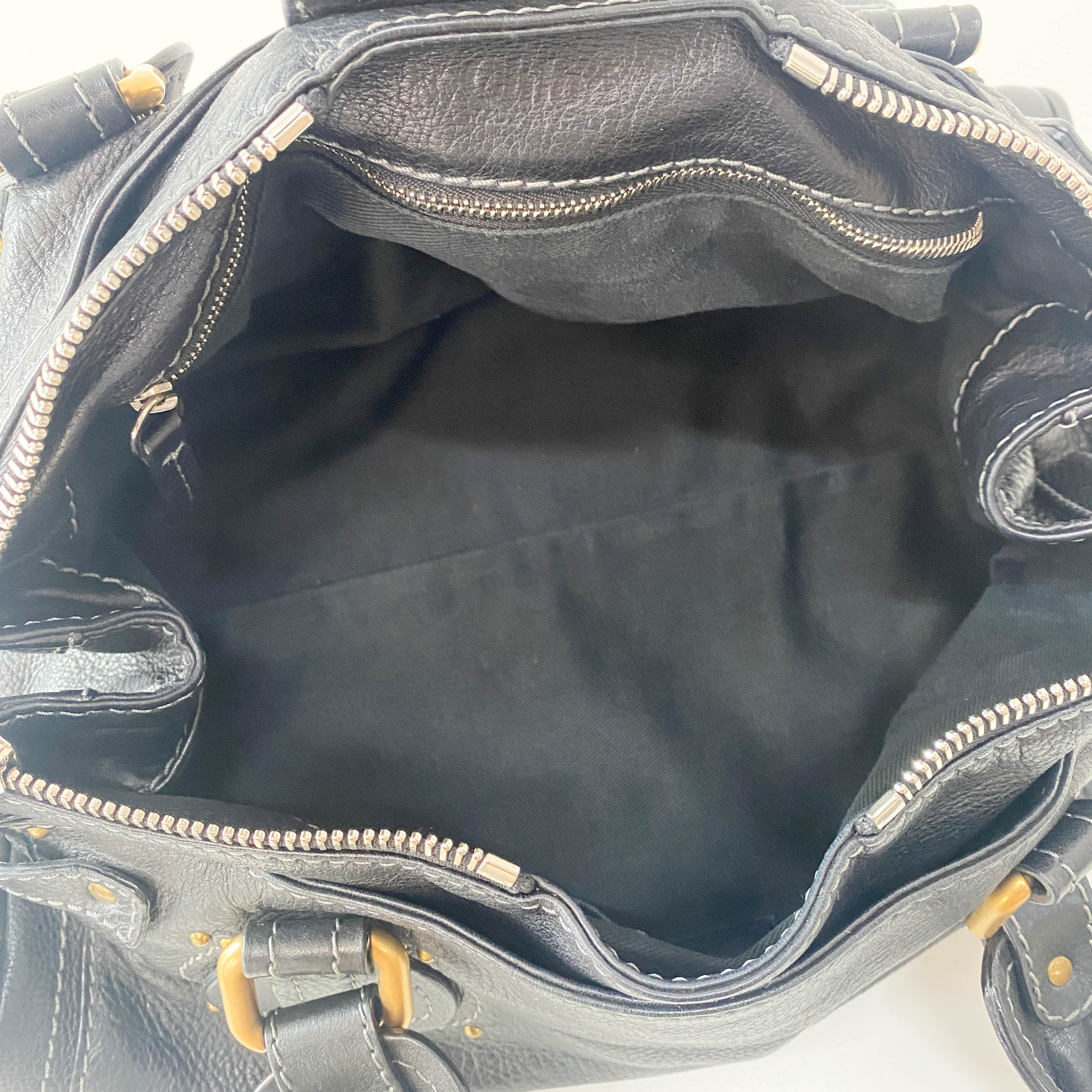 Paddington Black Leather Bag