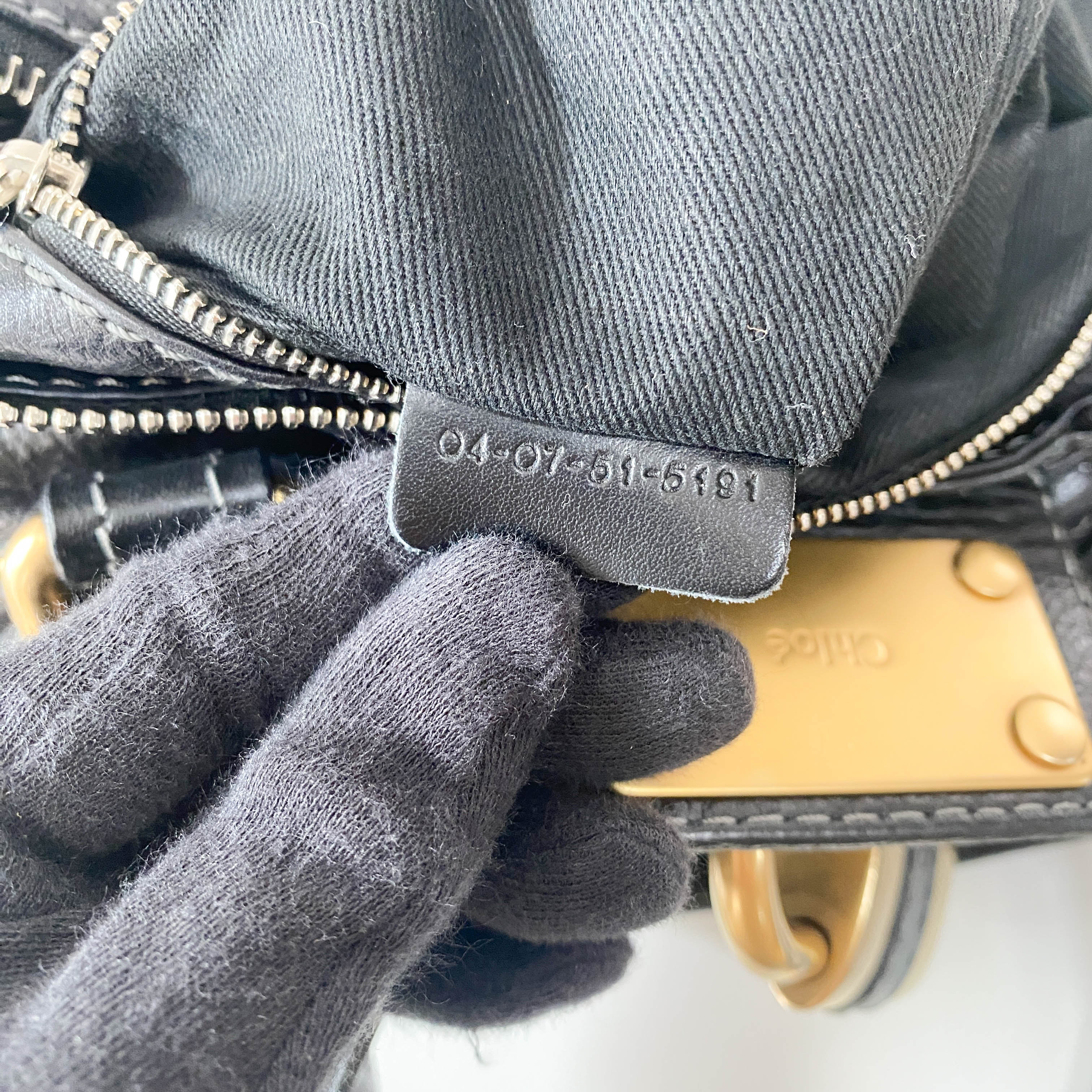 Paddington Black Leather Bag