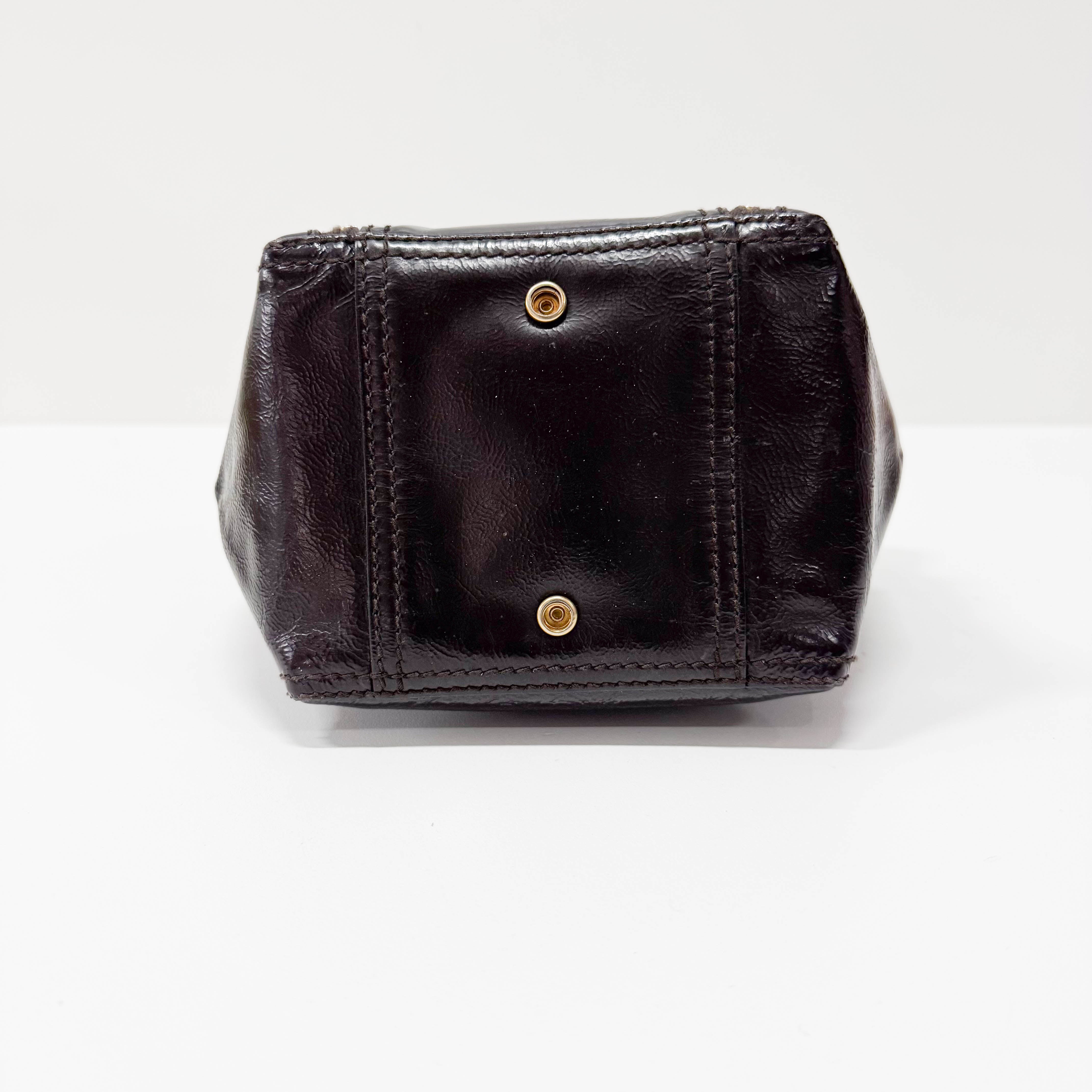 Small Black Leather Handbag