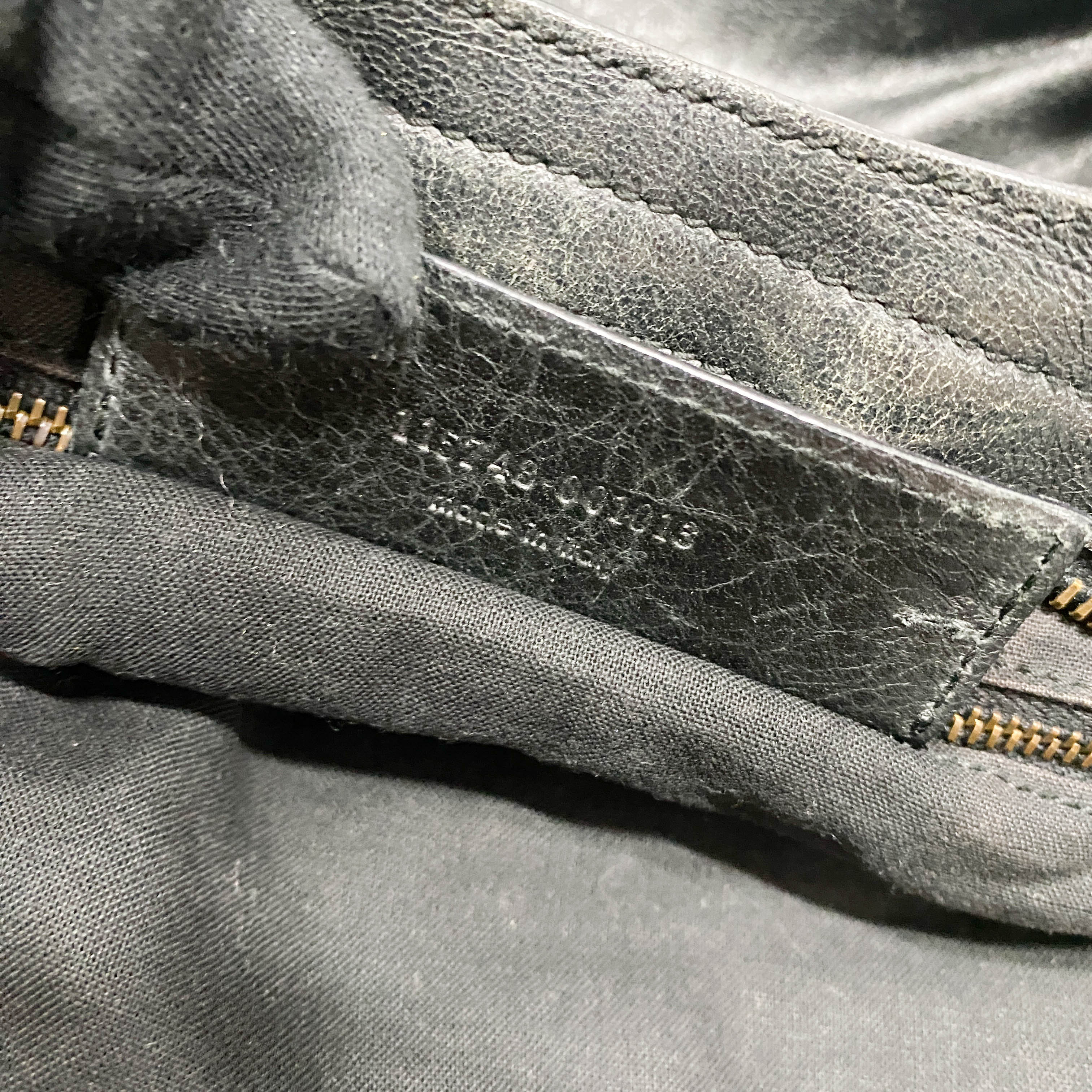 The City Black Leather Shoulder Bag