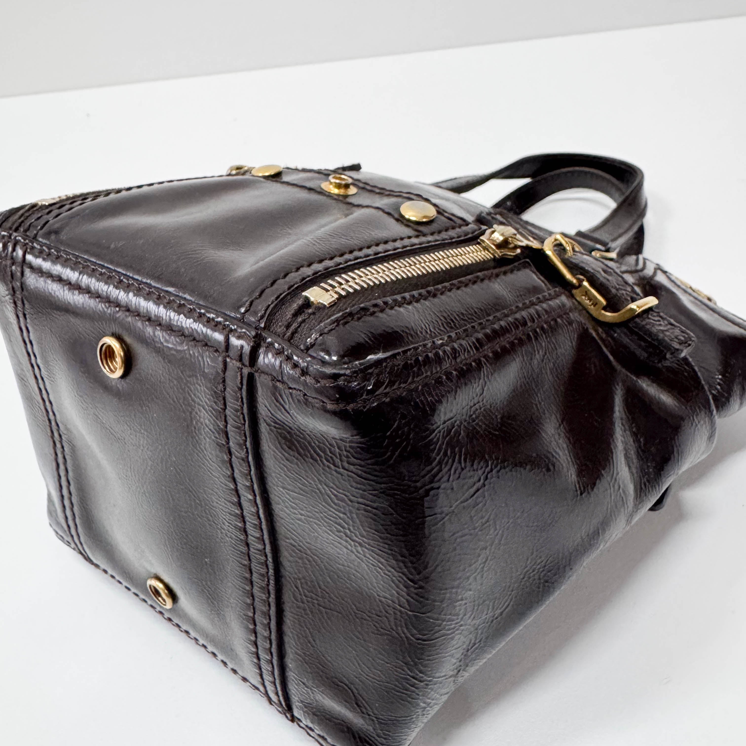 Small Black Leather Handbag