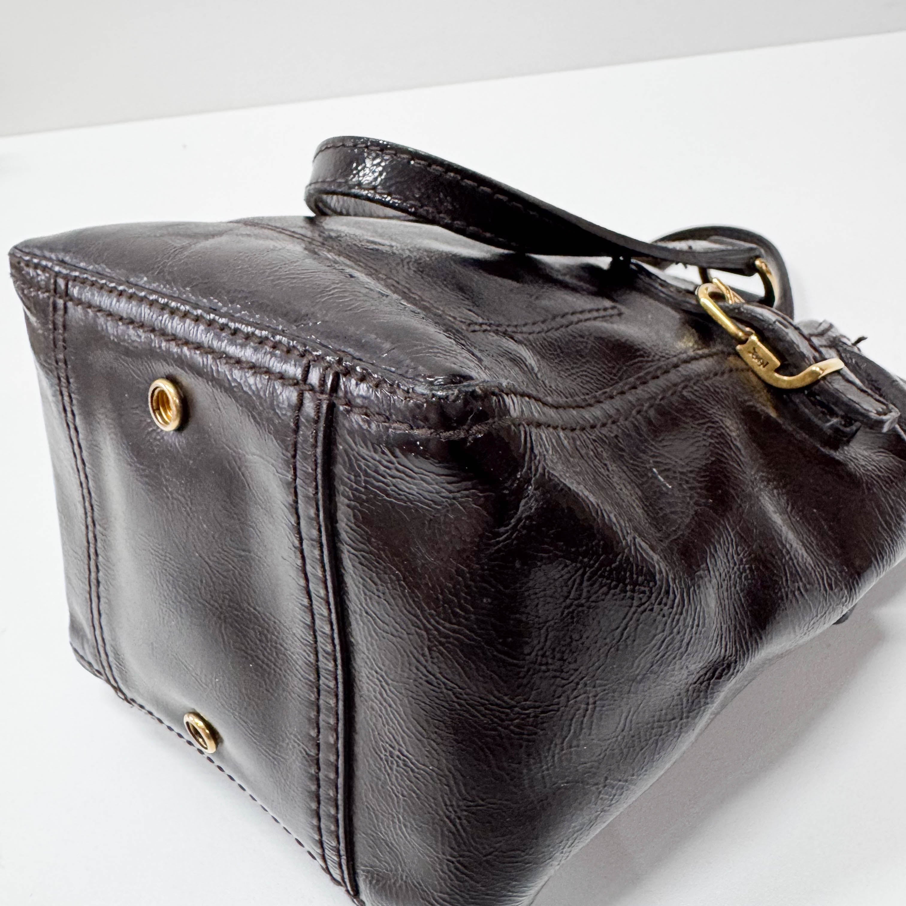 Small Black Leather Handbag