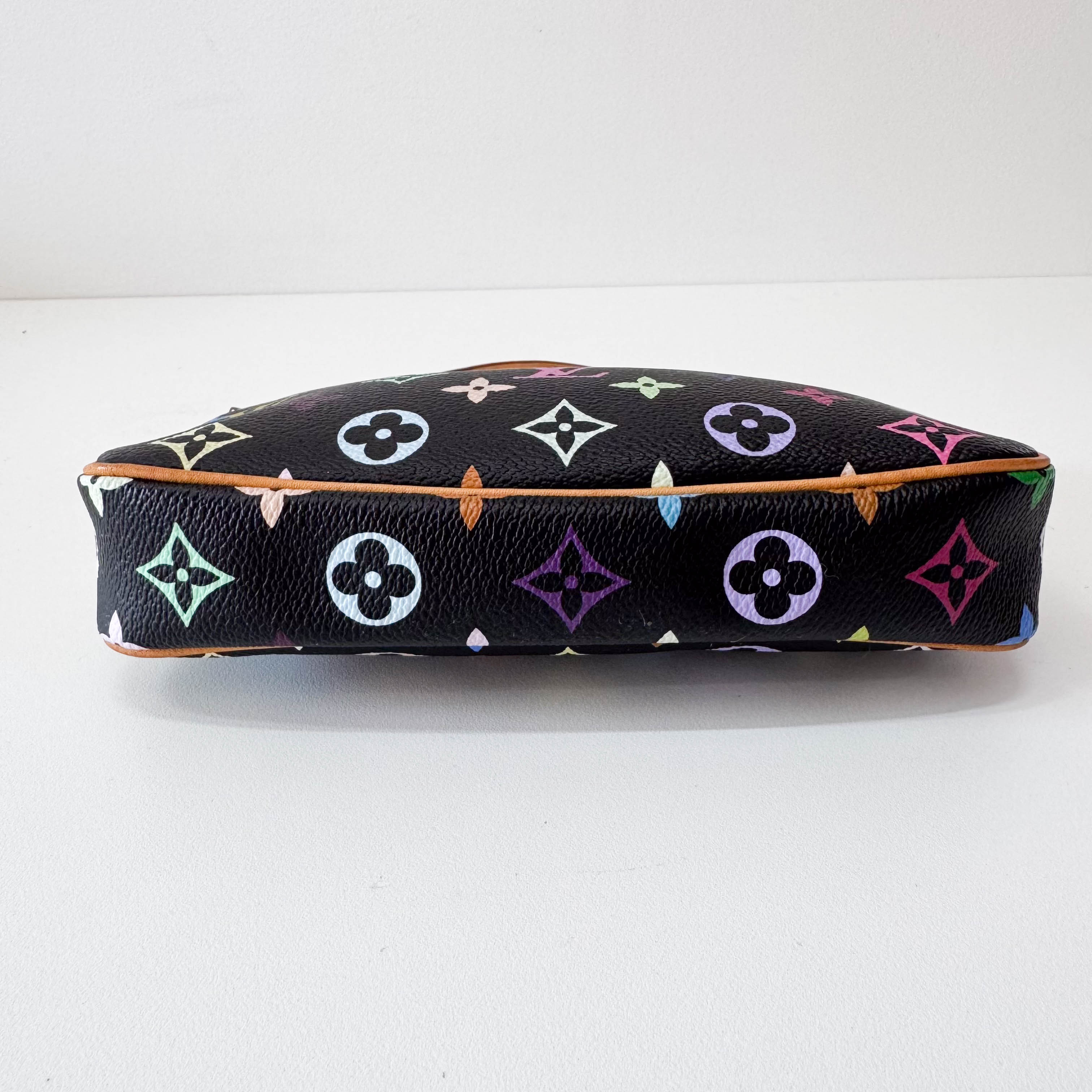 Takashi Murakami Pochette Accessoire Multi-colour Black Monogram Coated Canvas Bag