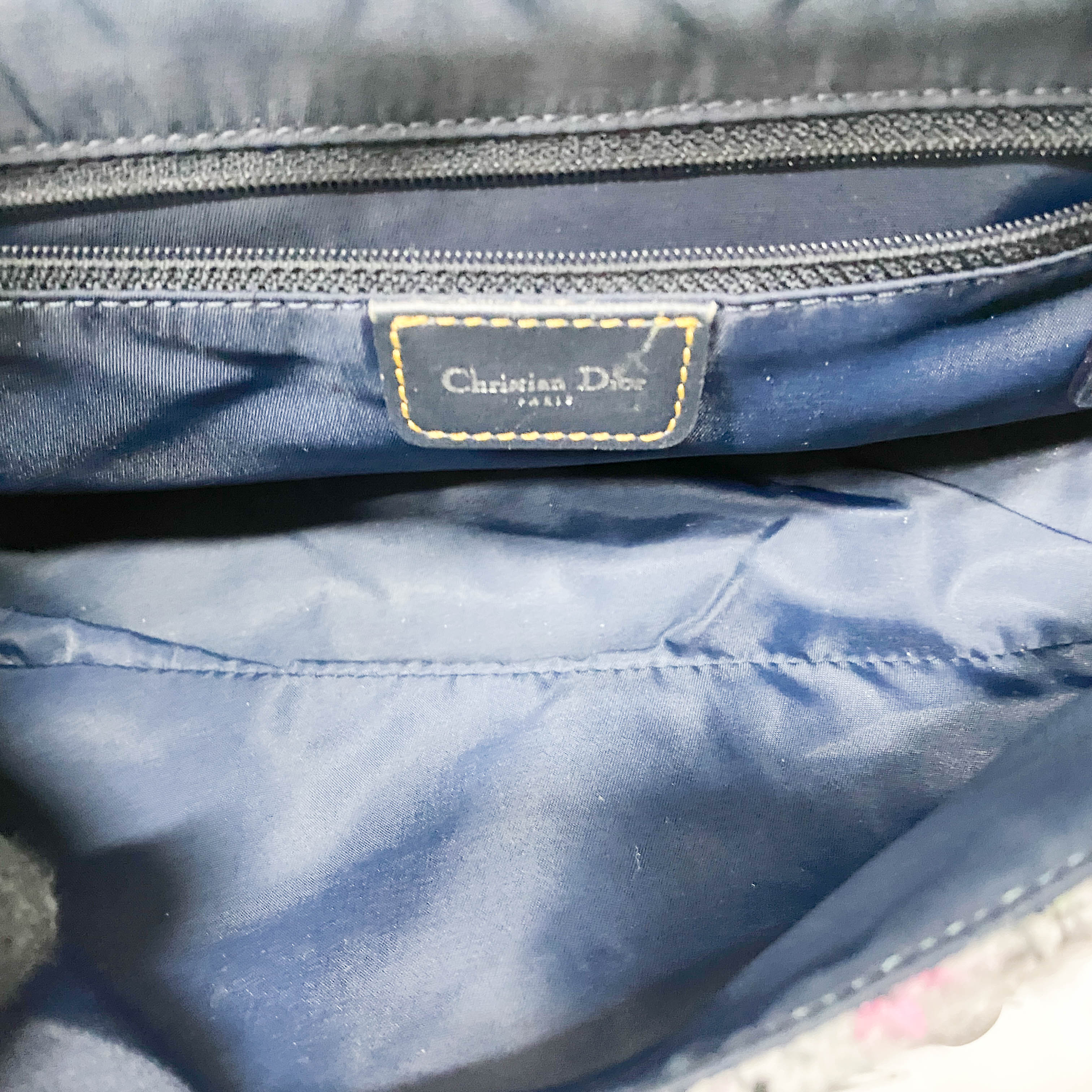 Double Saddle Wool Sequin Shoulder Bag