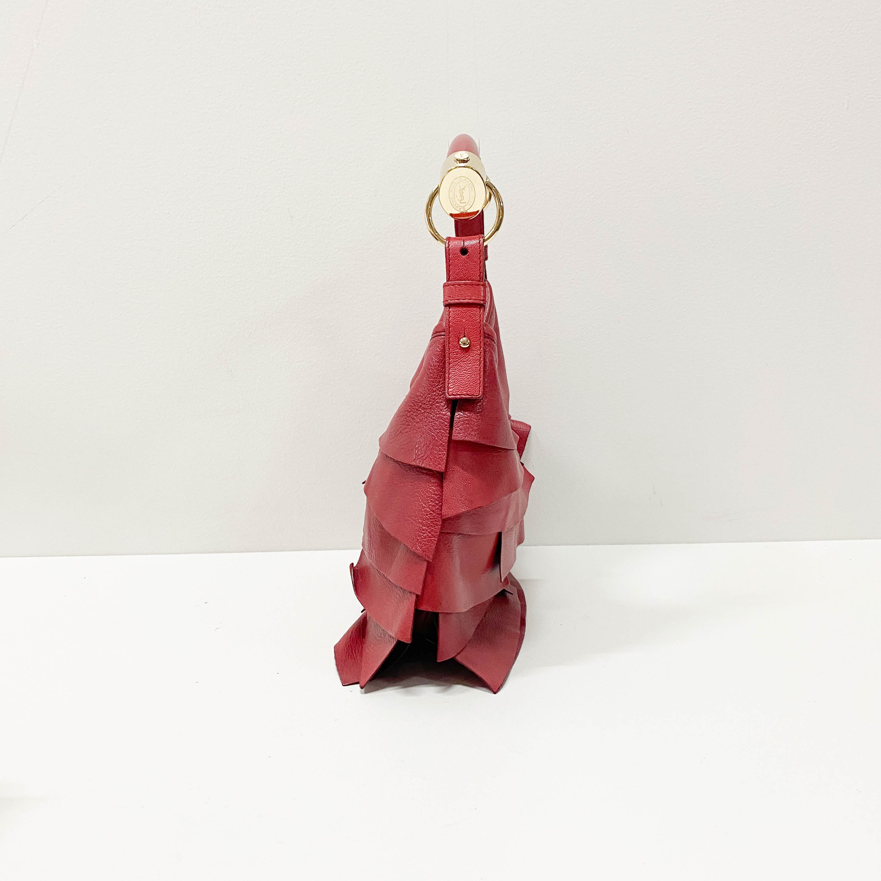 Tropez Mombasa Red Leather Shoulder Bag