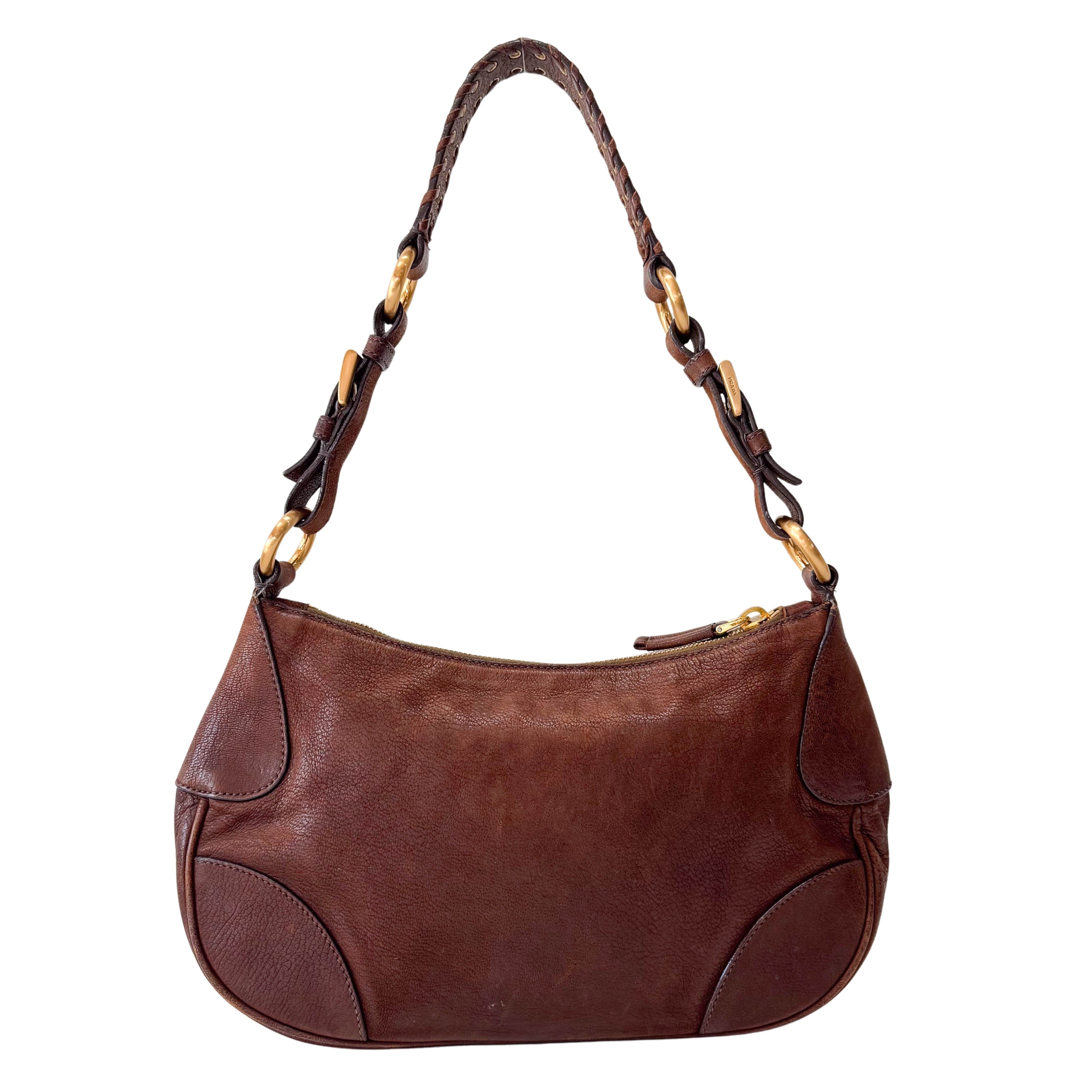 Brown Leather Shoulder Bag