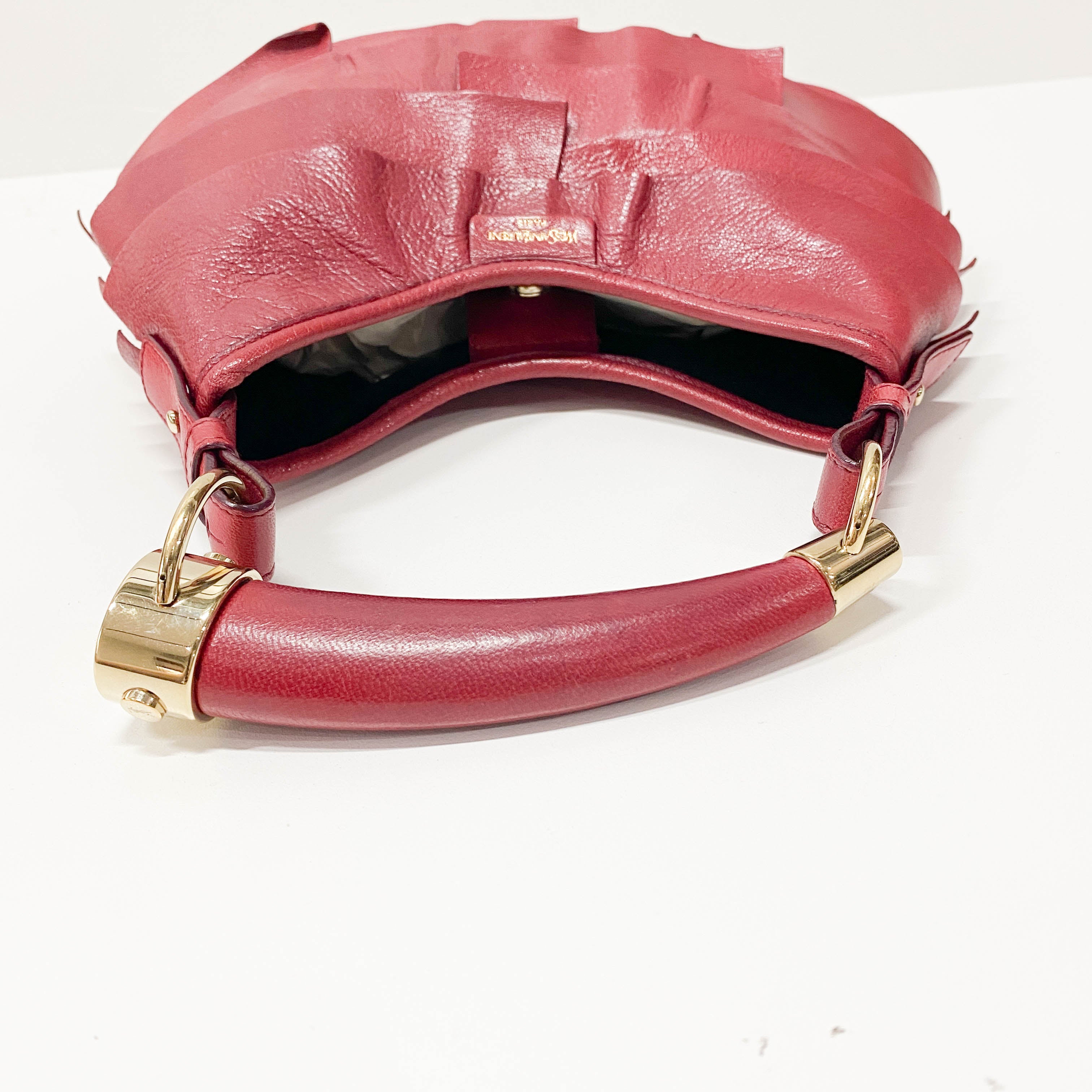 Tropez Mombasa Red Leather Shoulder Bag