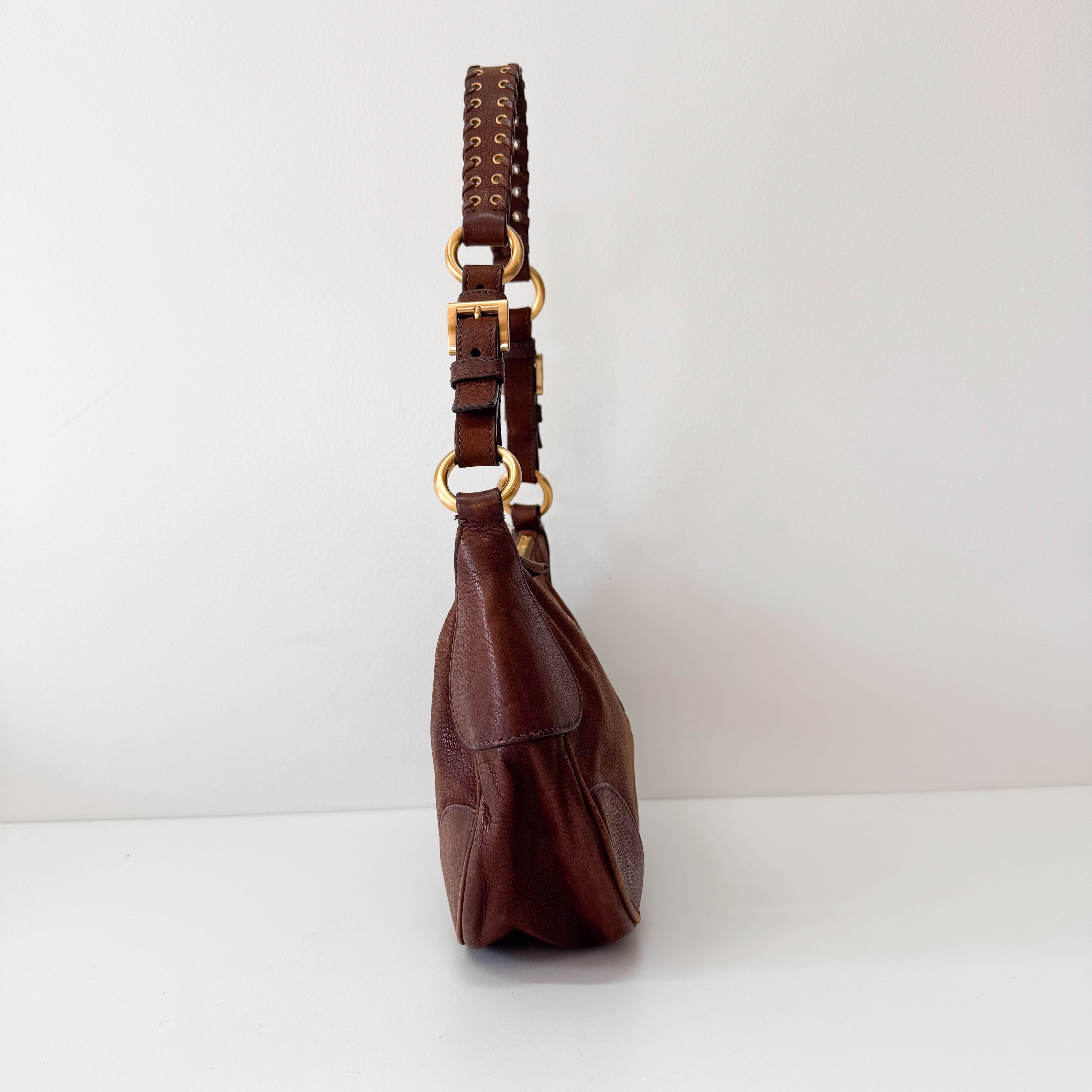 Brown Leather Shoulder Bag