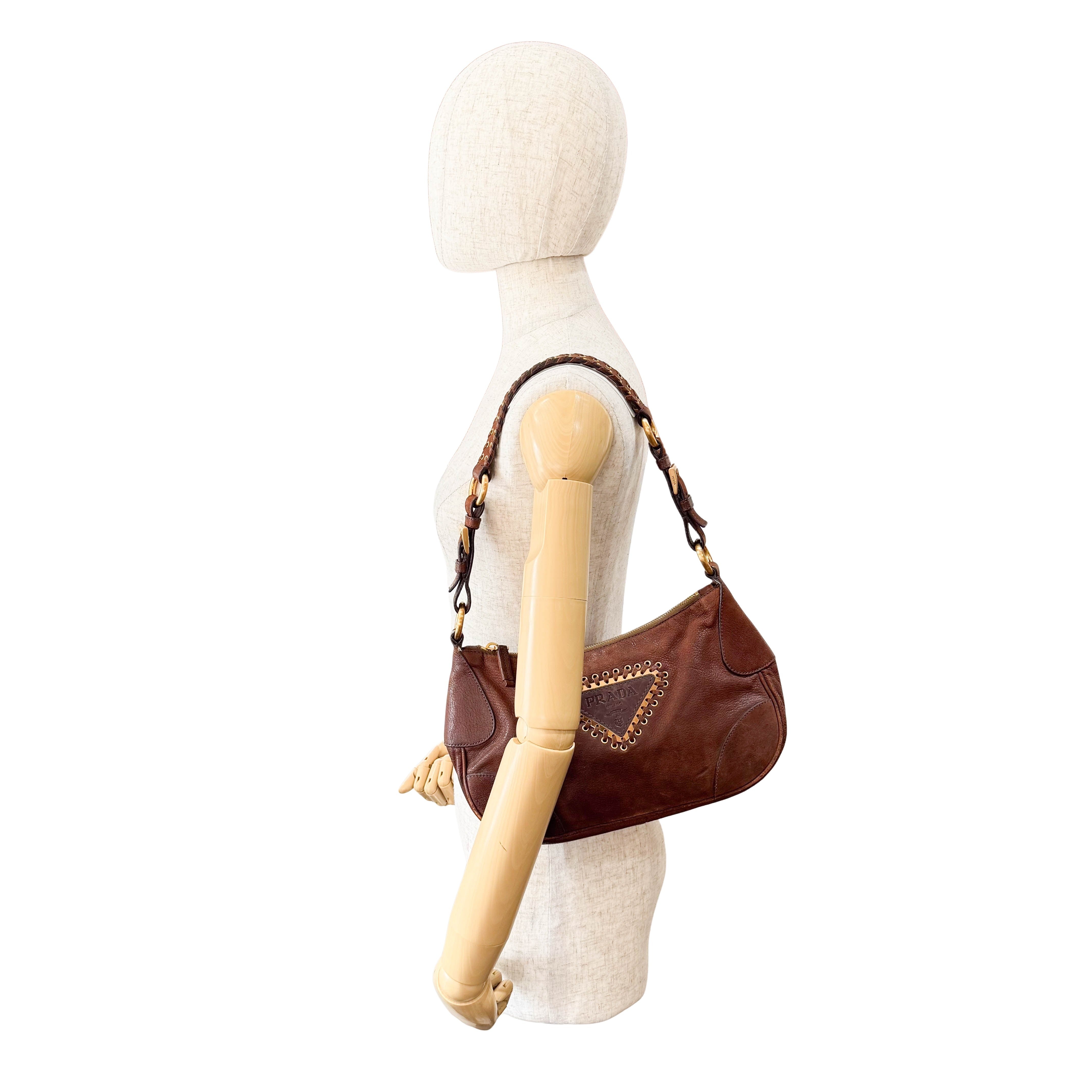 Brown Leather Shoulder Bag