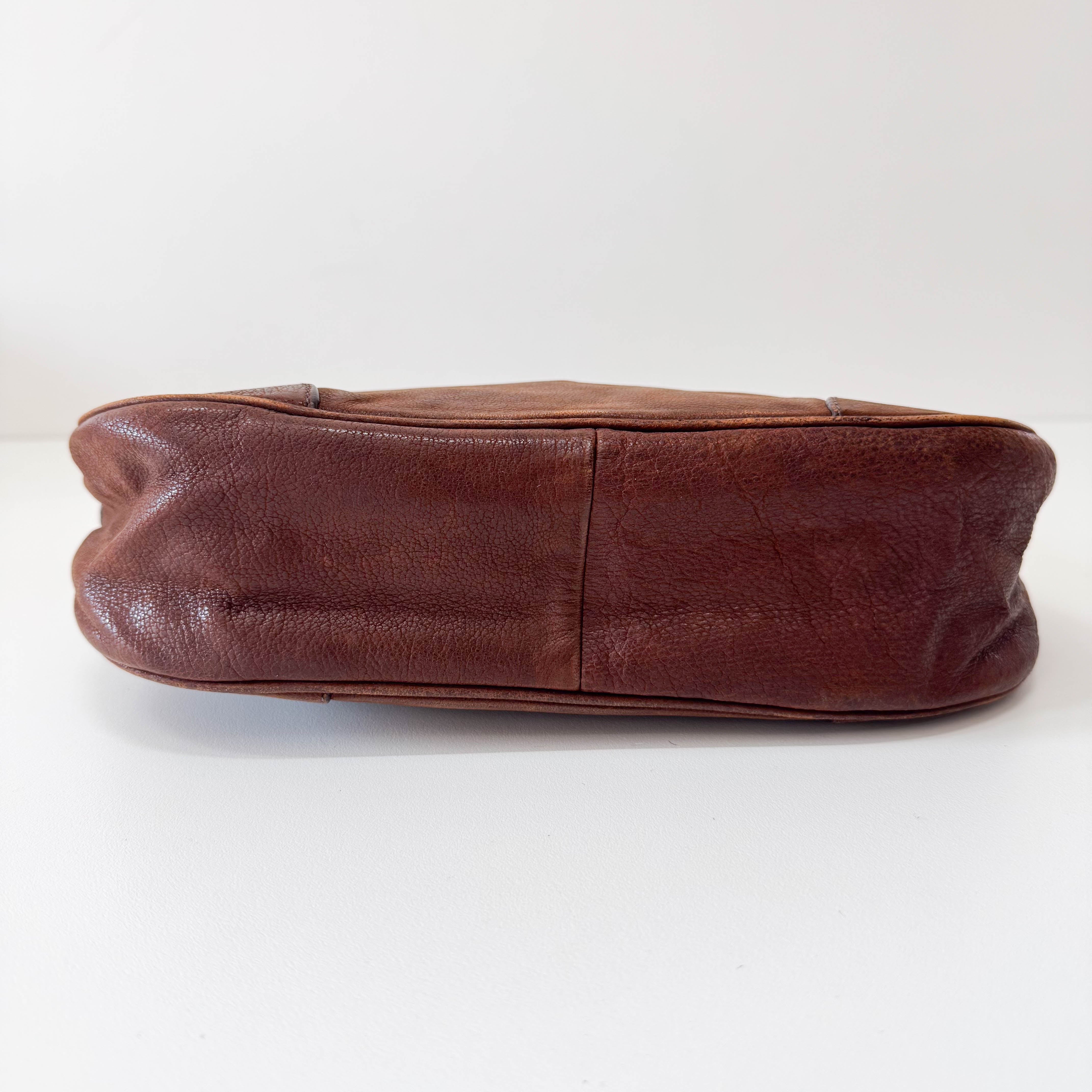 Brown Leather Shoulder Bag