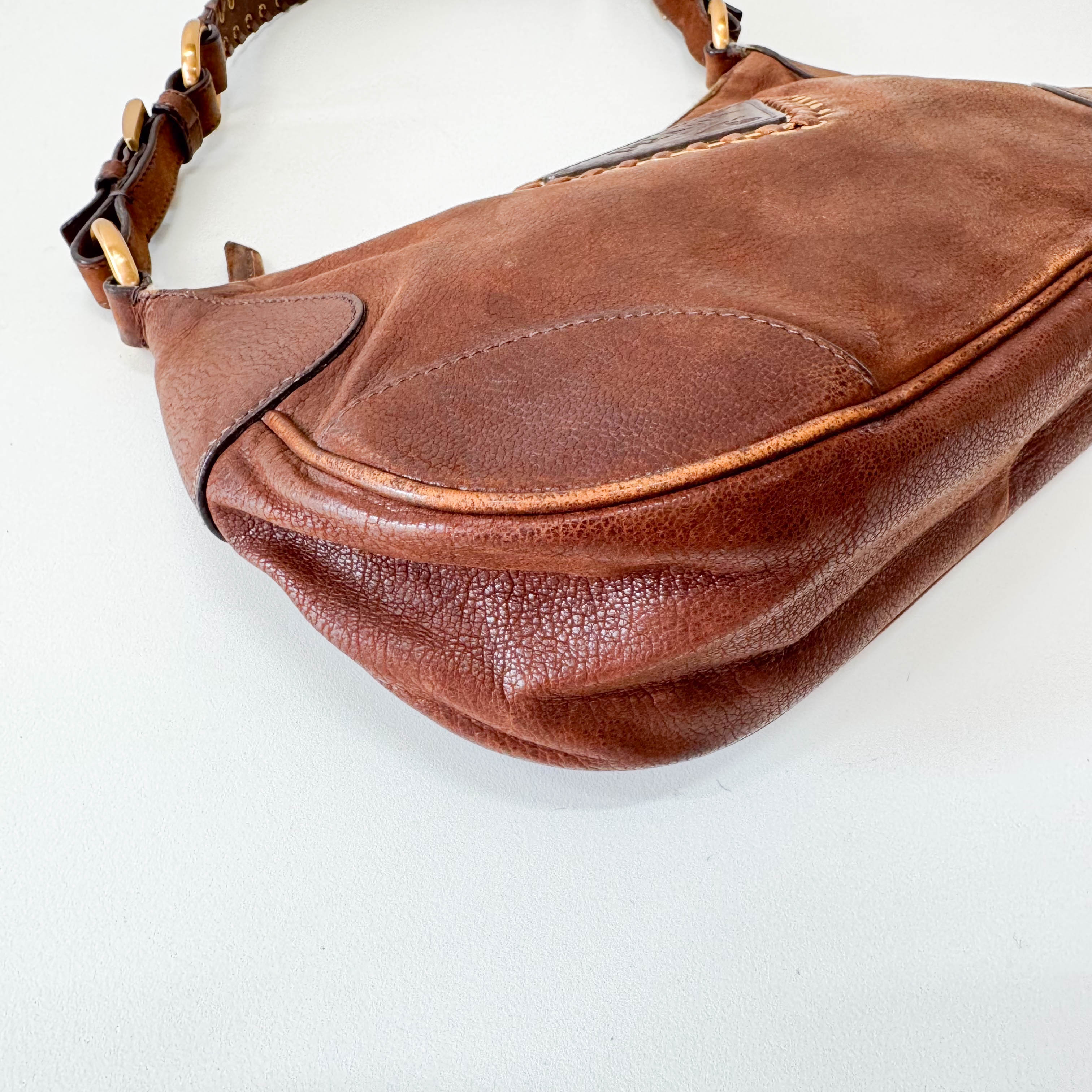 Brown Leather Shoulder Bag