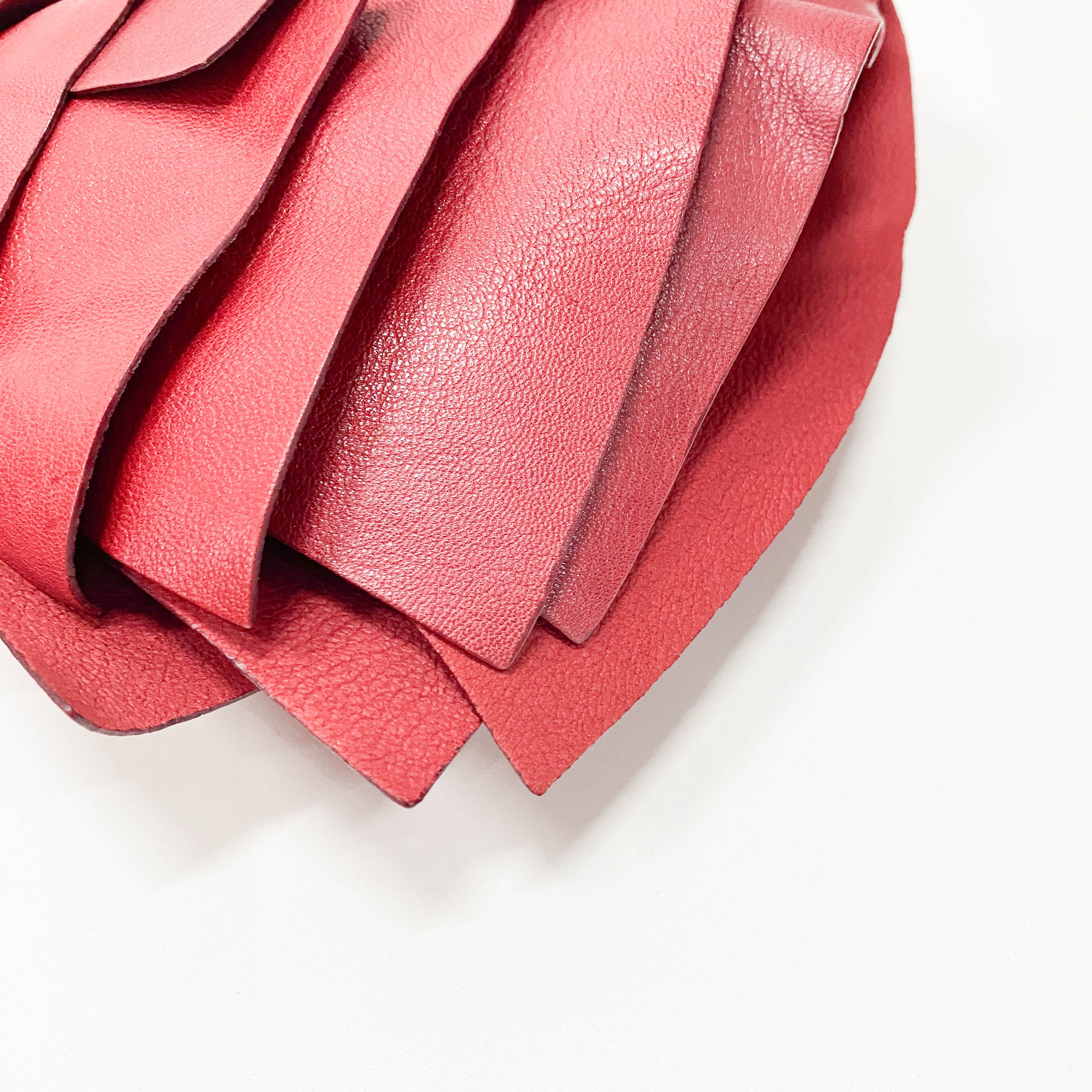 Tropez Mombasa Red Leather Shoulder Bag