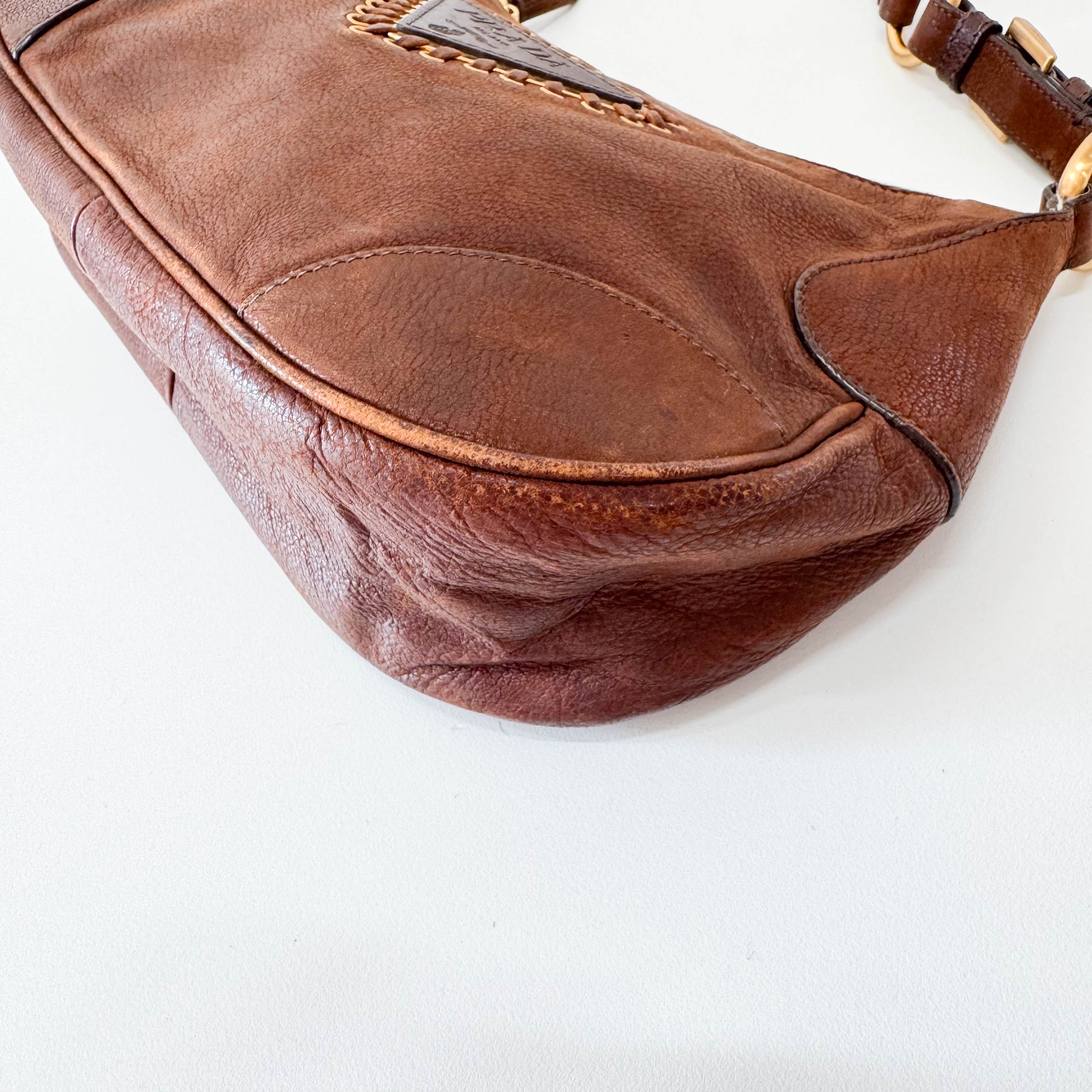 Brown Leather Shoulder Bag