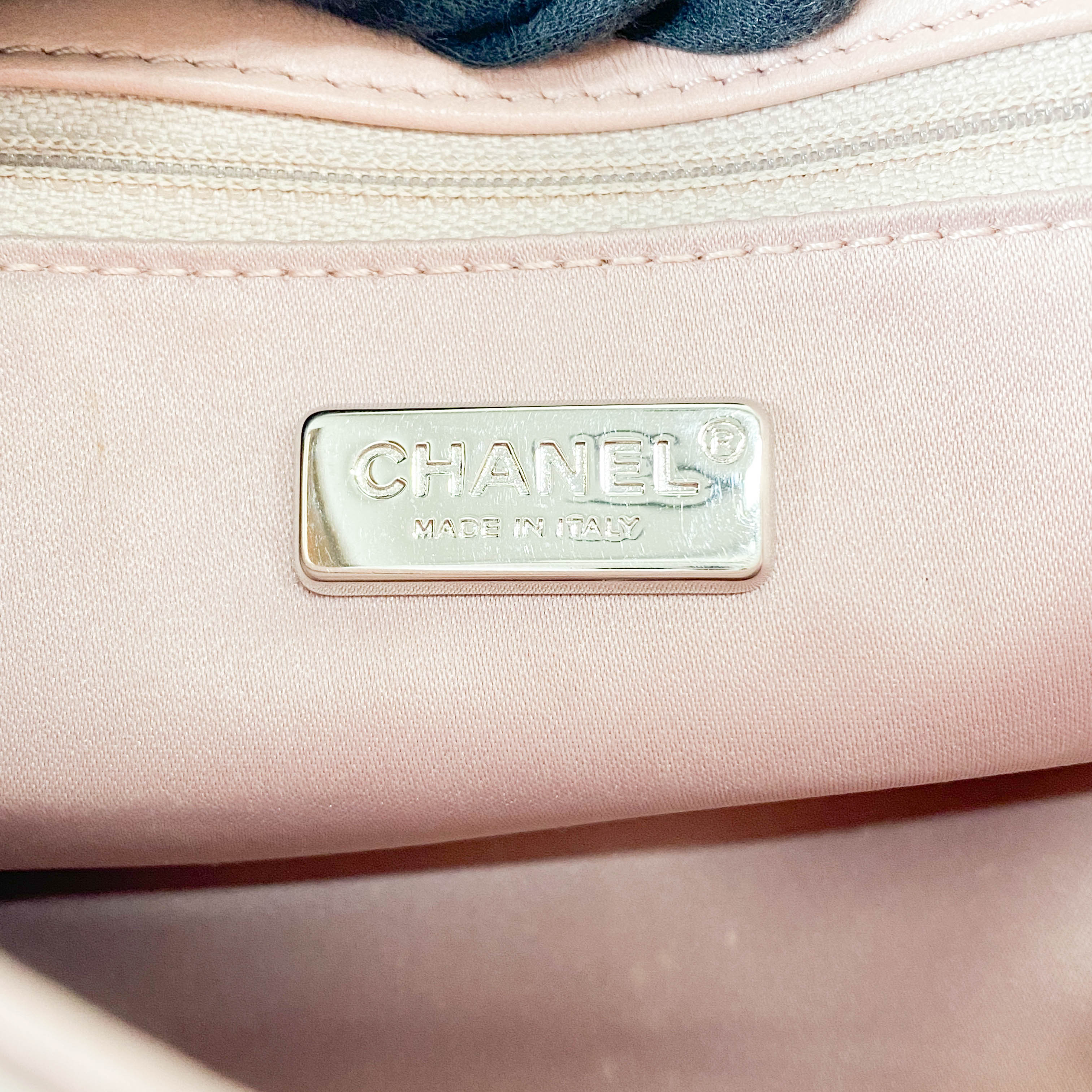 Timeless Classic Small Rose-gold Sequin Bag with Glitter CC Lock