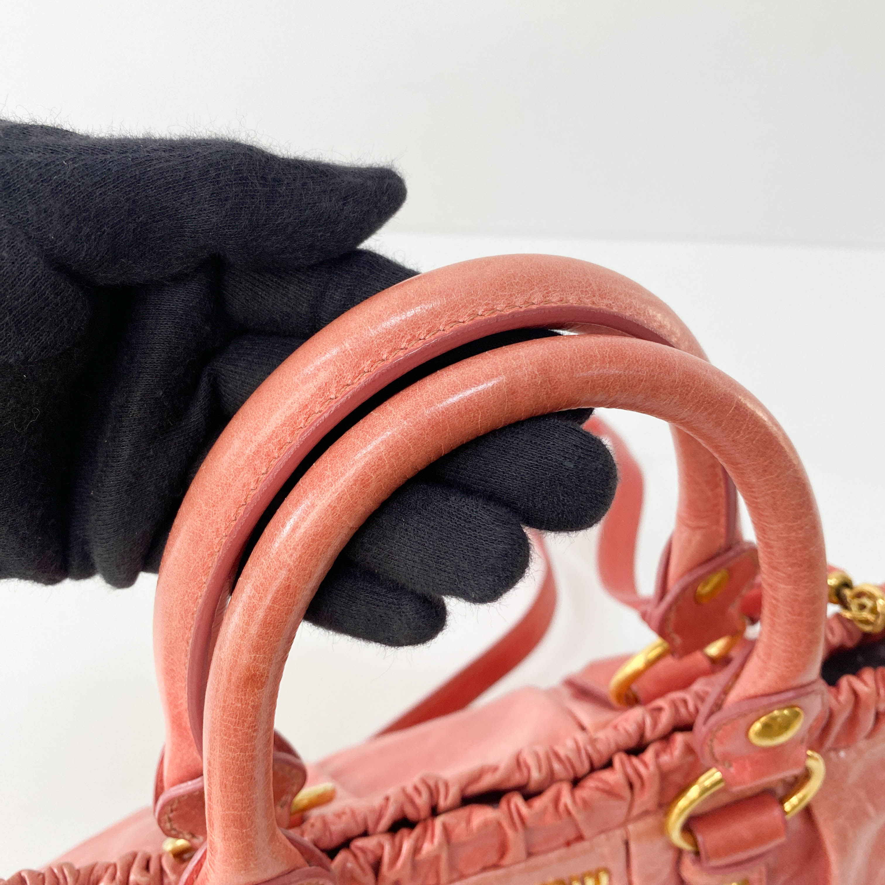 Vitello Pink Leather Bag