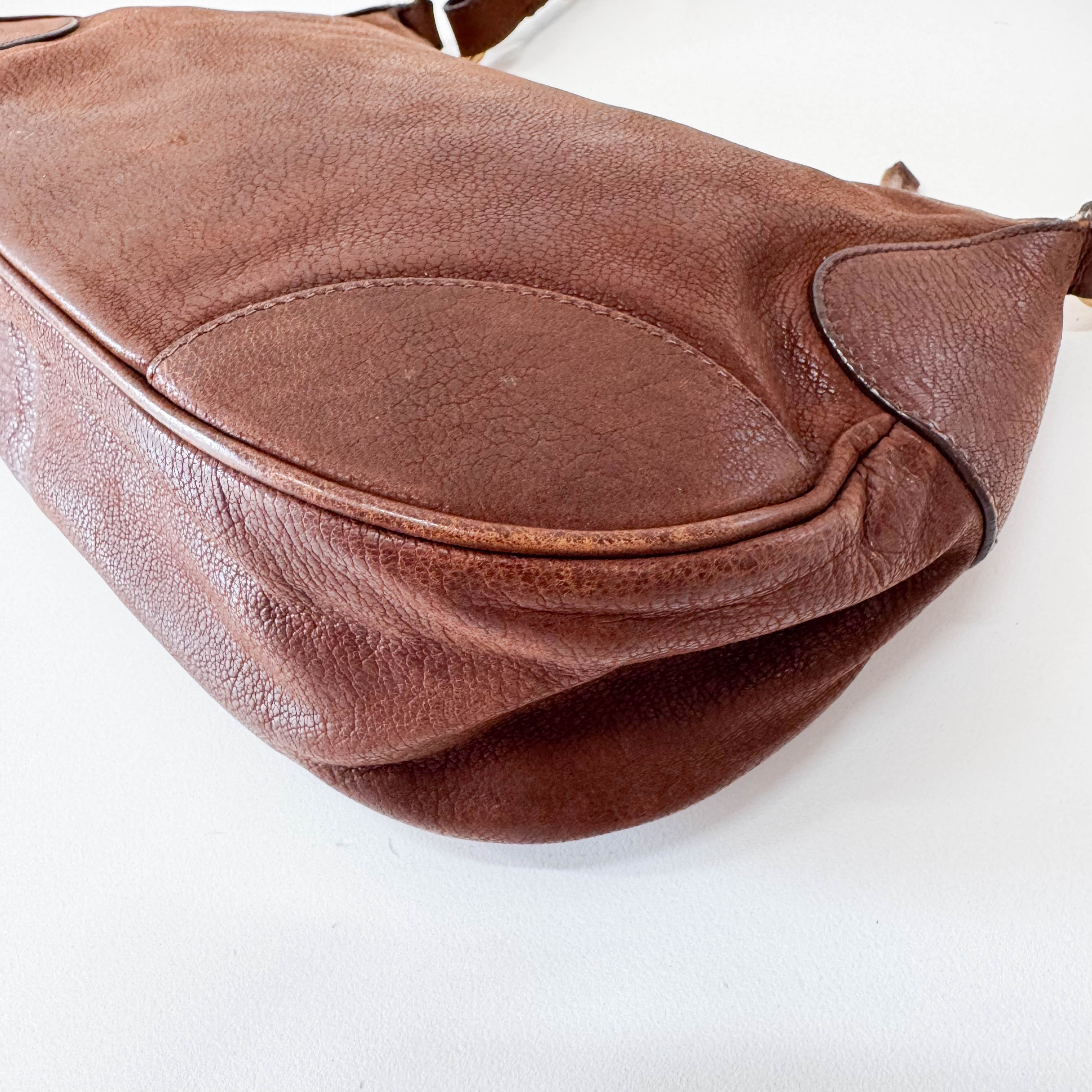 Brown Leather Shoulder Bag
