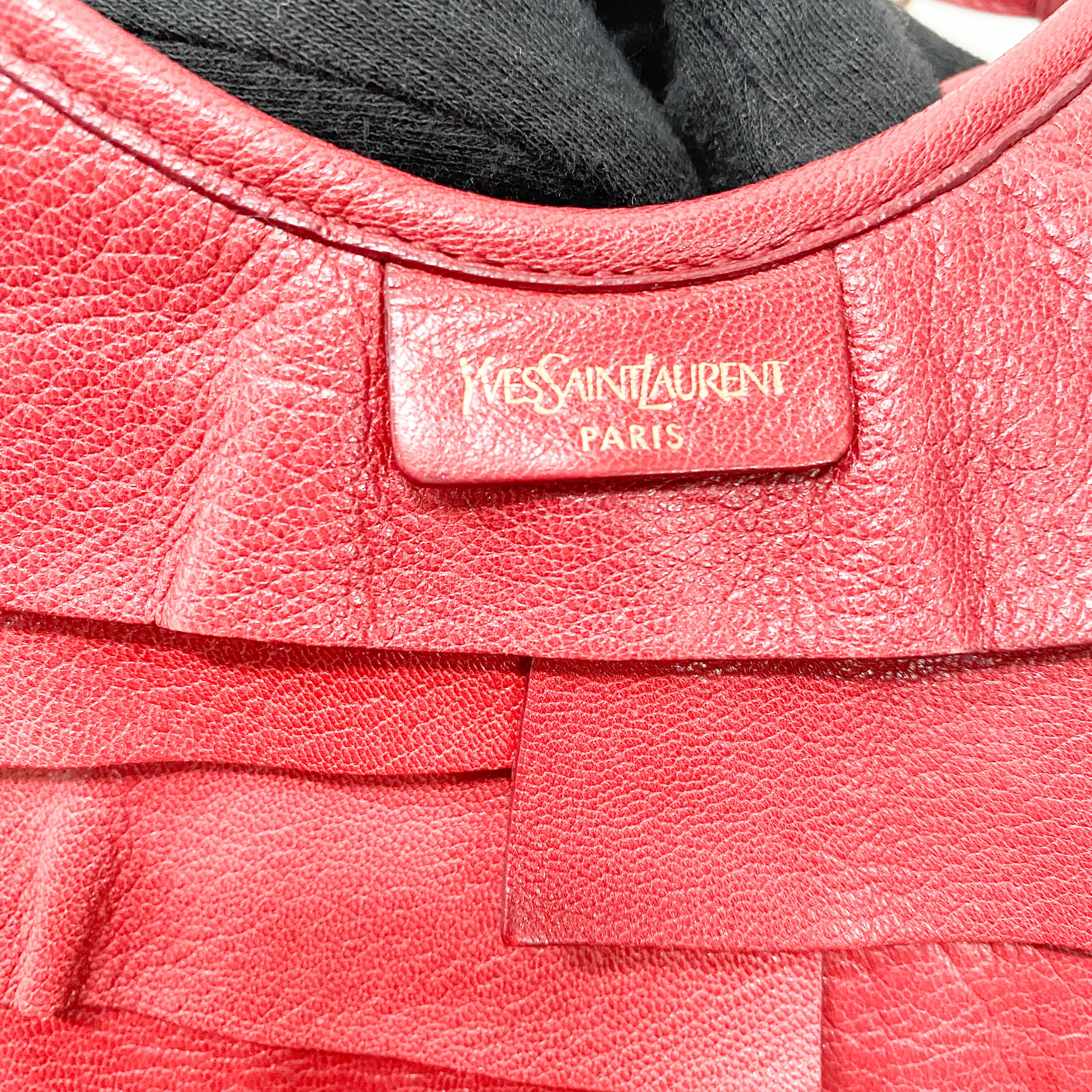 Tropez Mombasa Red Leather Shoulder Bag