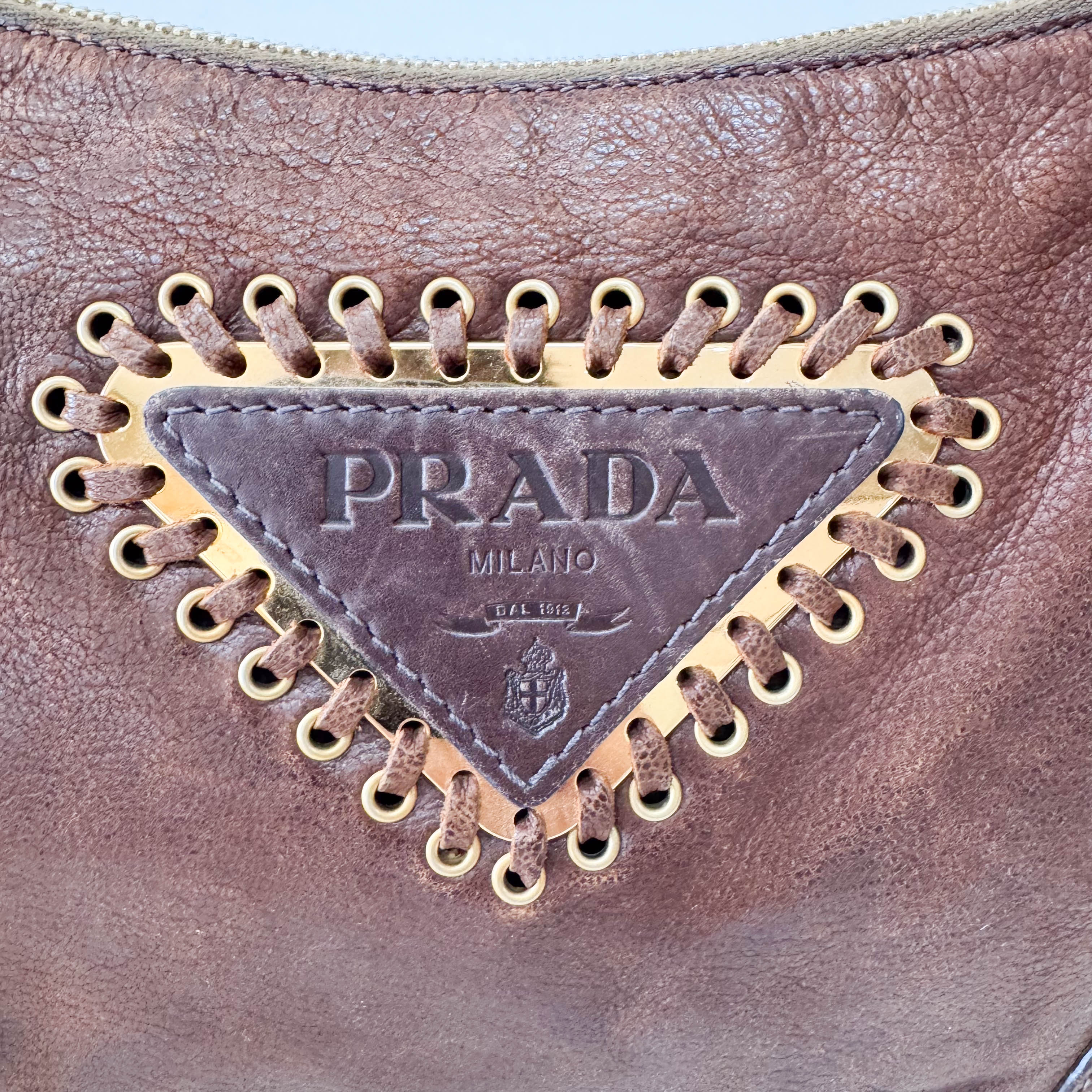 Brown Leather Shoulder Bag