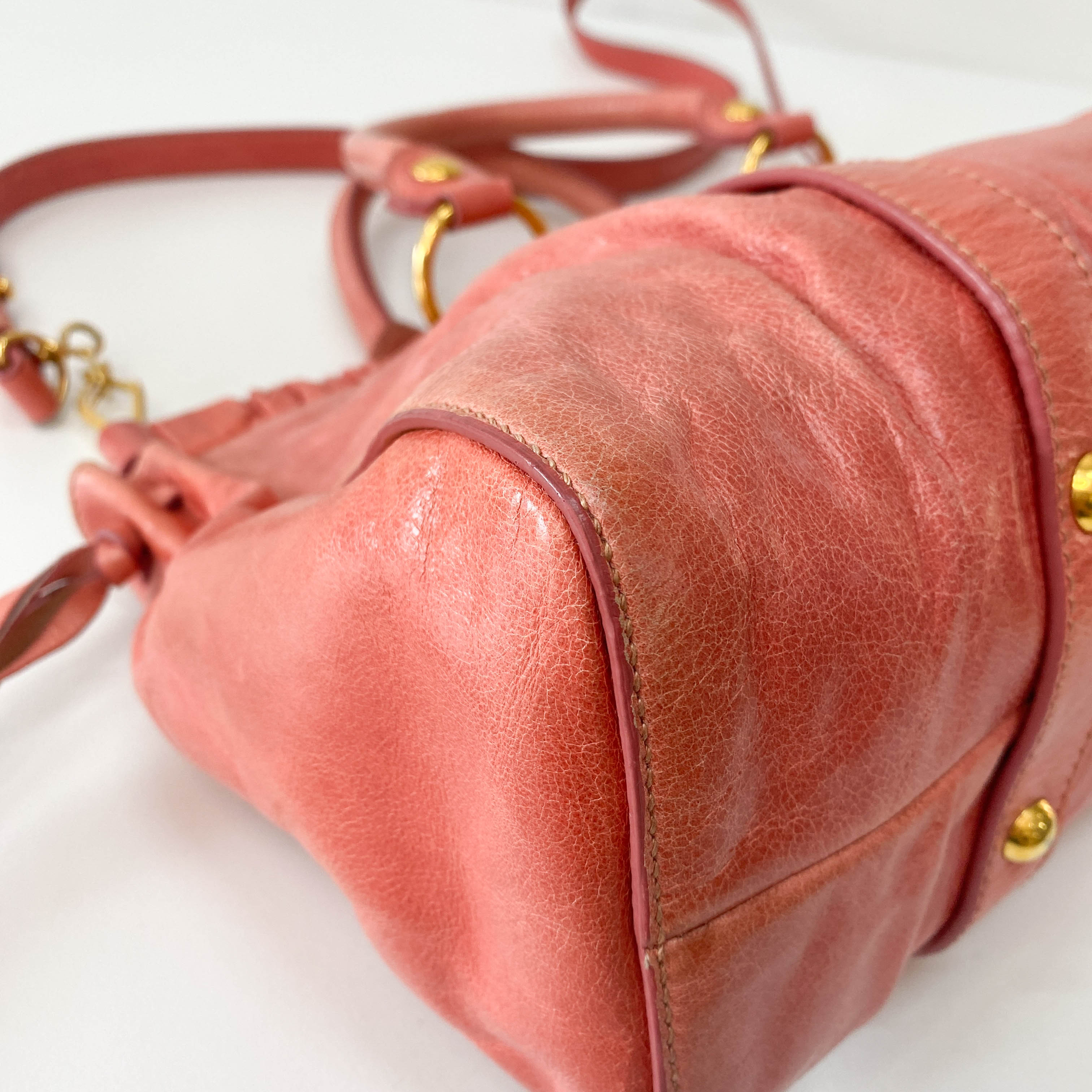 Vitello Pink Leather Bag
