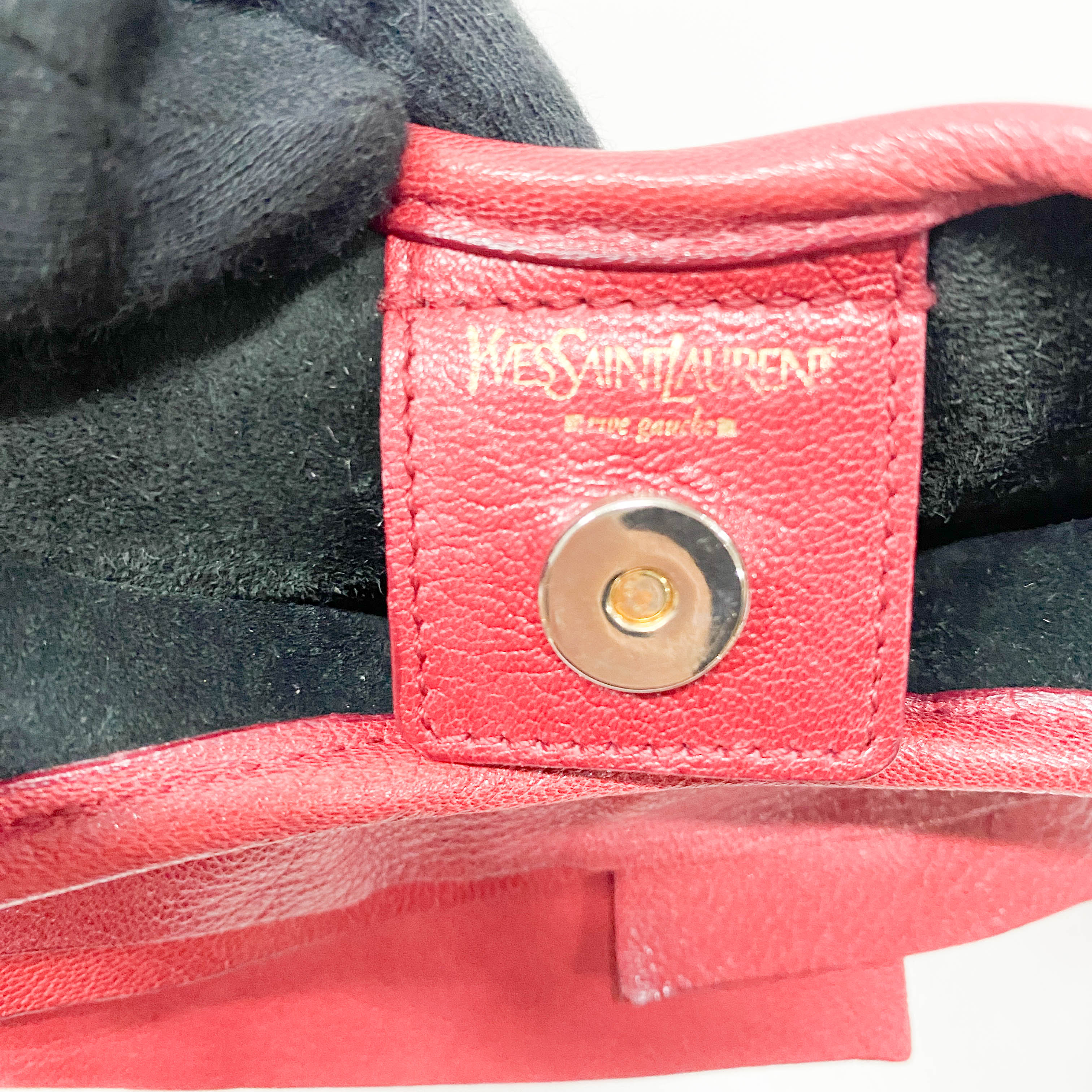 Tropez Mombasa Red Leather Shoulder Bag