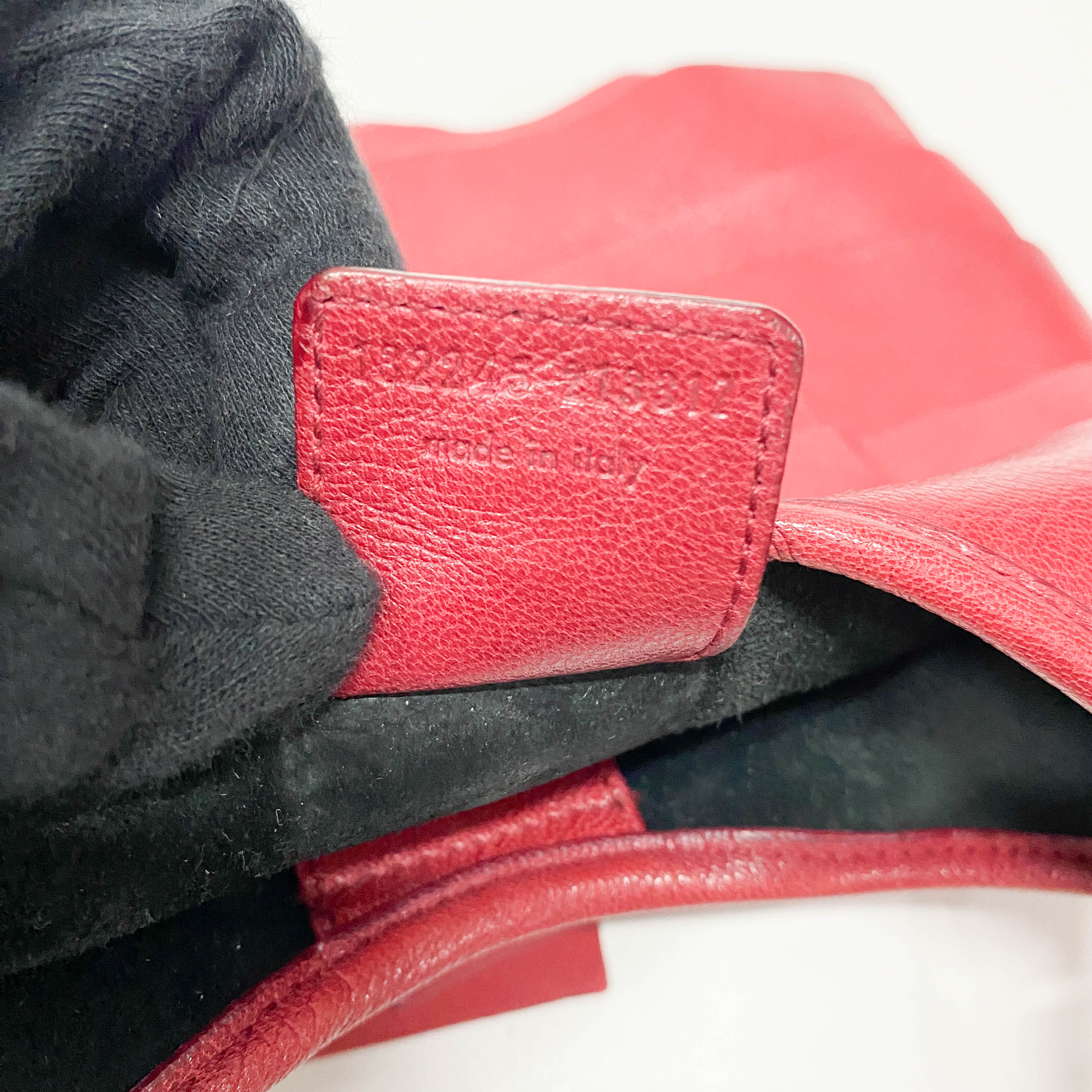 Tropez Mombasa Red Leather Shoulder Bag