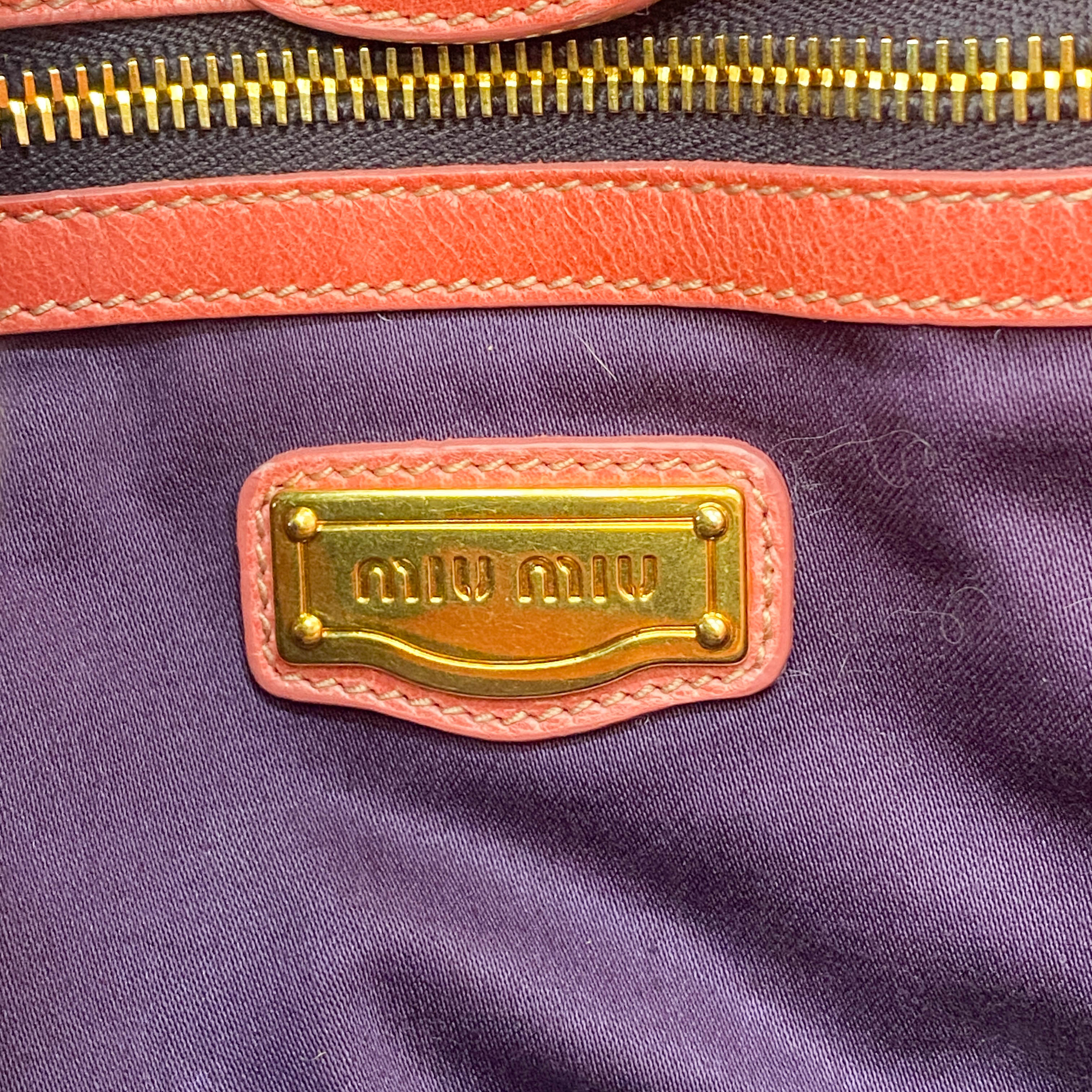 Vitello Pink Leather Bag