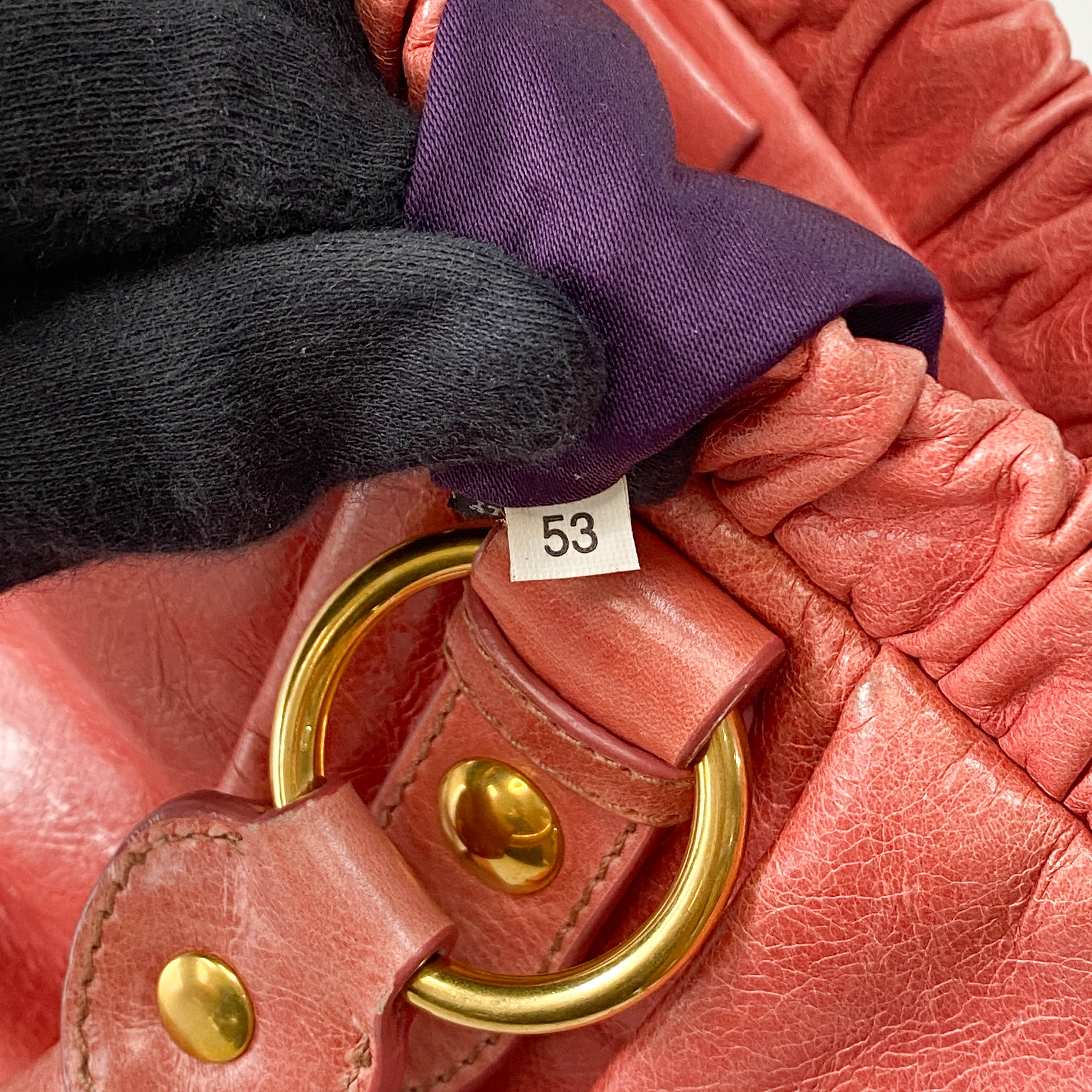 Vitello Pink Leather Bag