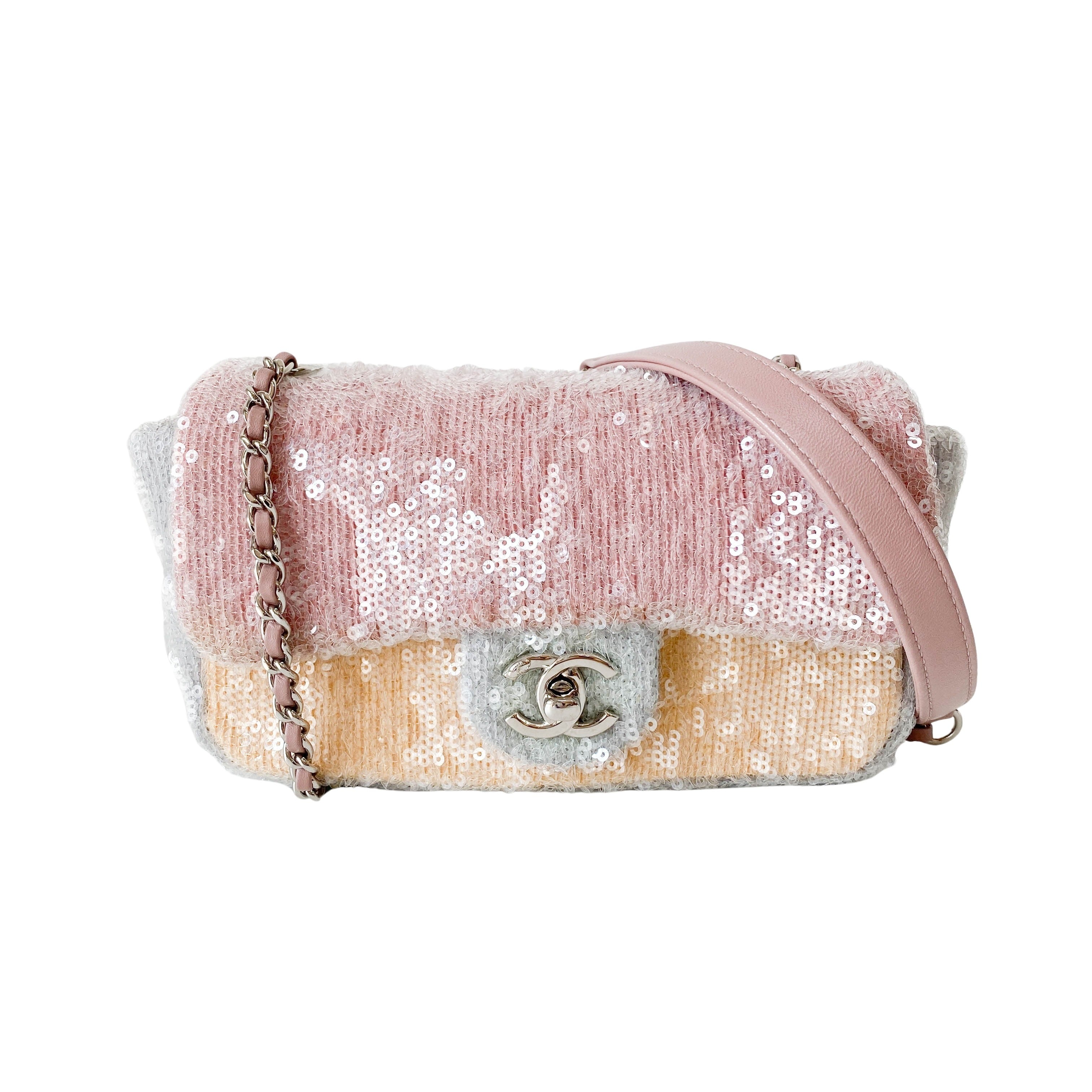 Waterfall Timeless Classic Small Multicolor Sequin Shoulder Bag