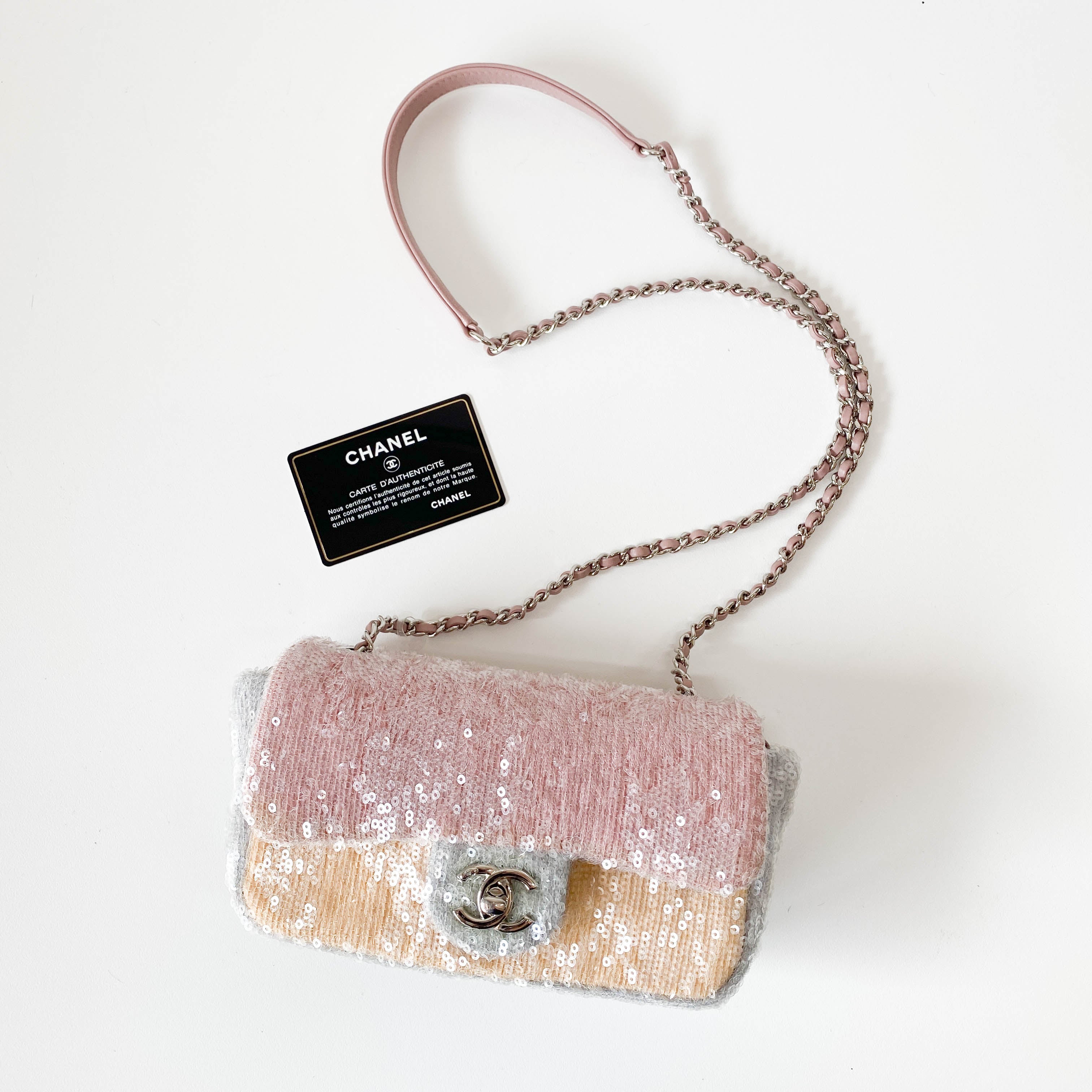 Waterfall Timeless Classic Small Multicolor Sequin Shoulder Bag