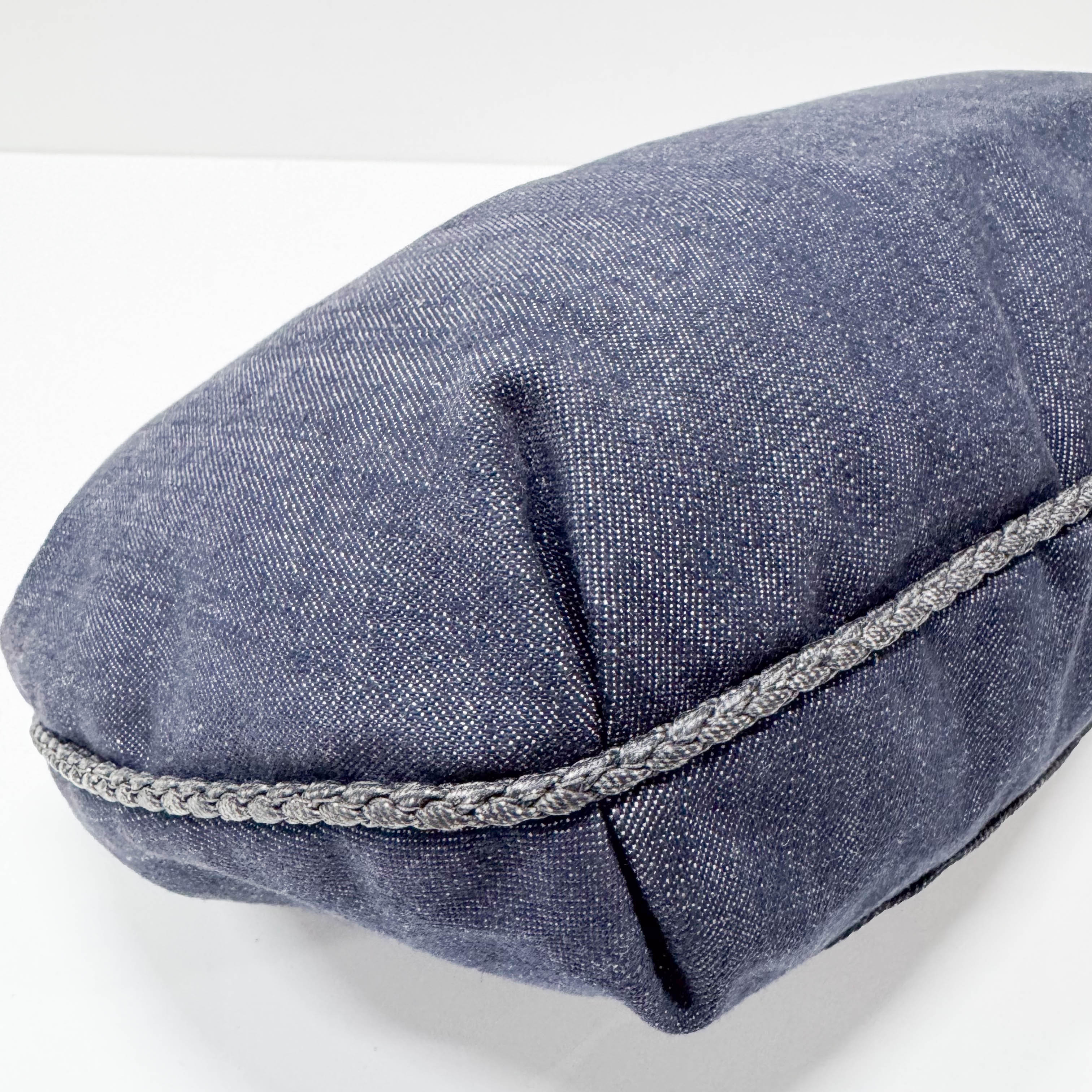 Spy Blue Denim Shoulder Bag