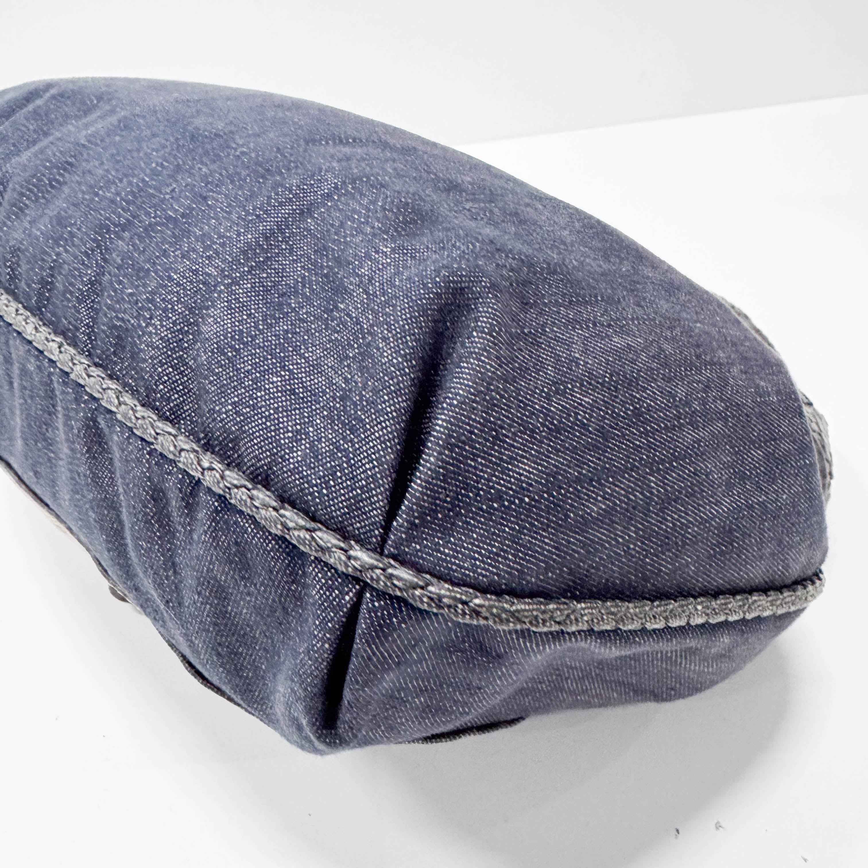 Spy Blue Denim Shoulder Bag