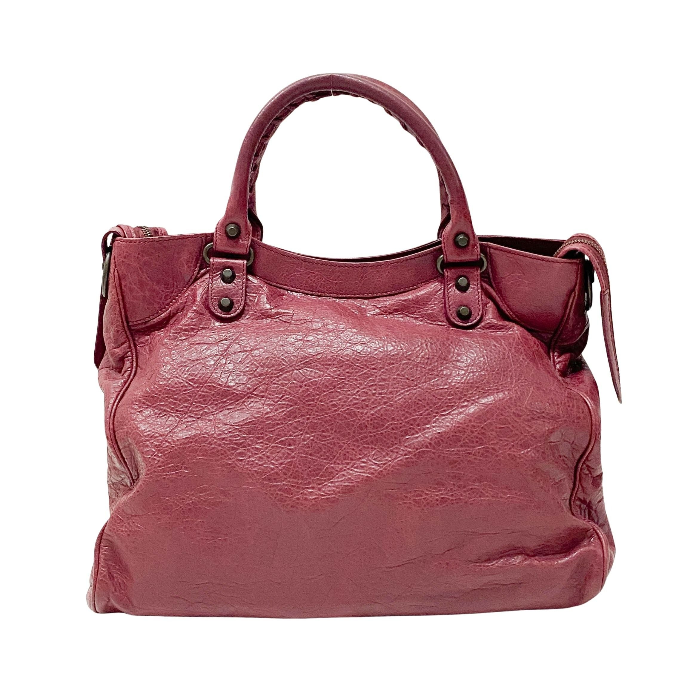Classic Velo Maroon Leather Shoulder Bag
