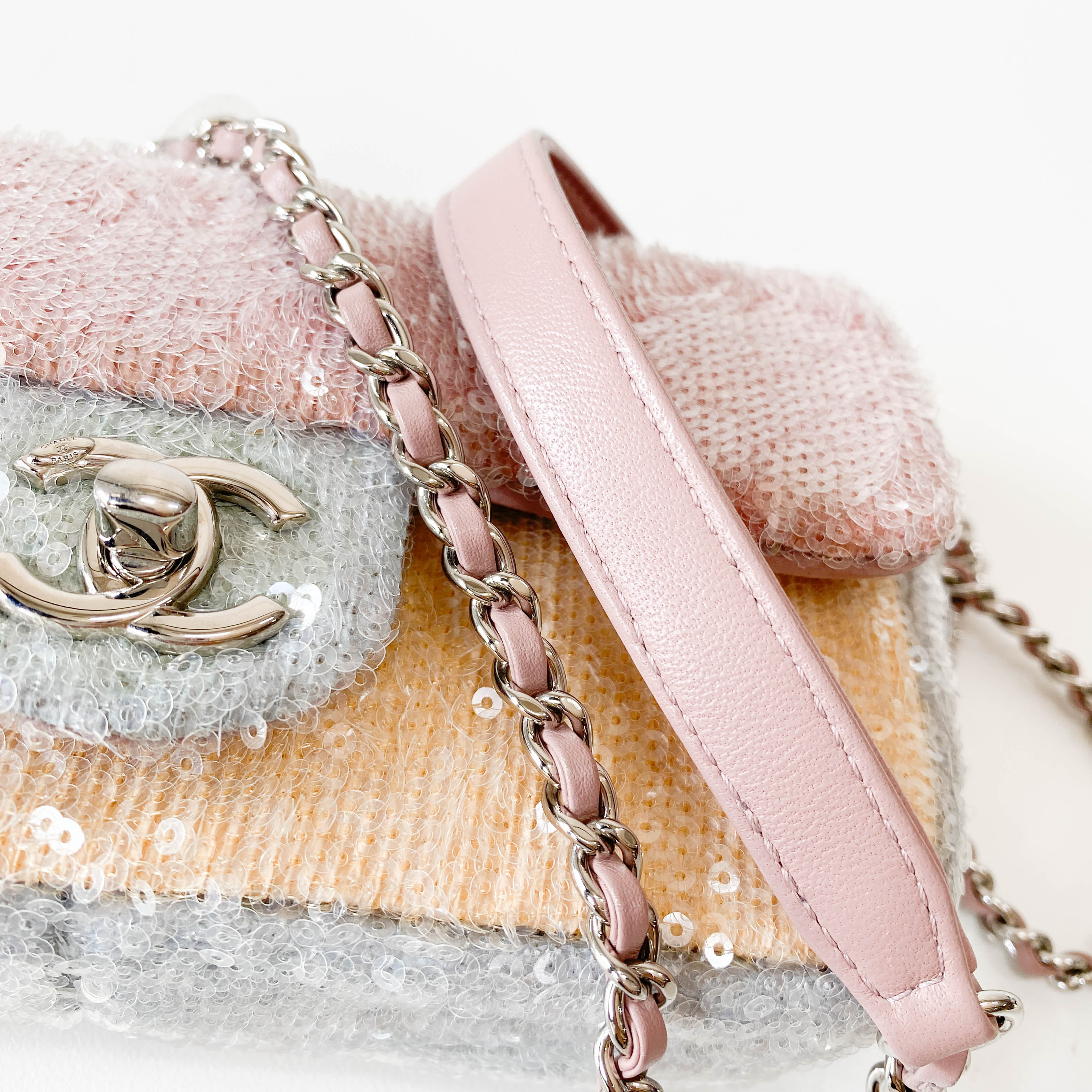 Waterfall Timeless Classic Small Multicolor Sequin Shoulder Bag