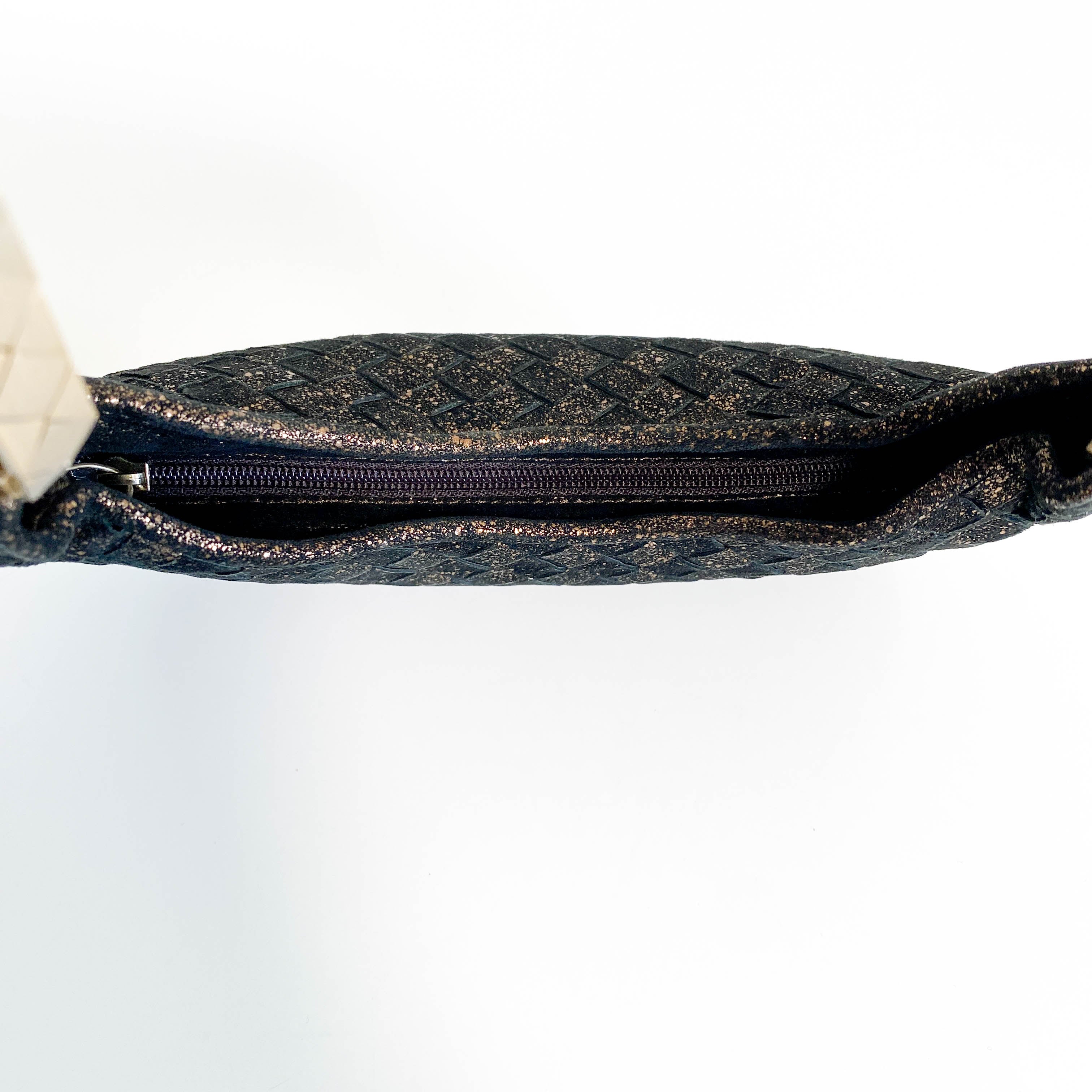 Intrecciato Black Golld  Mini Handbag