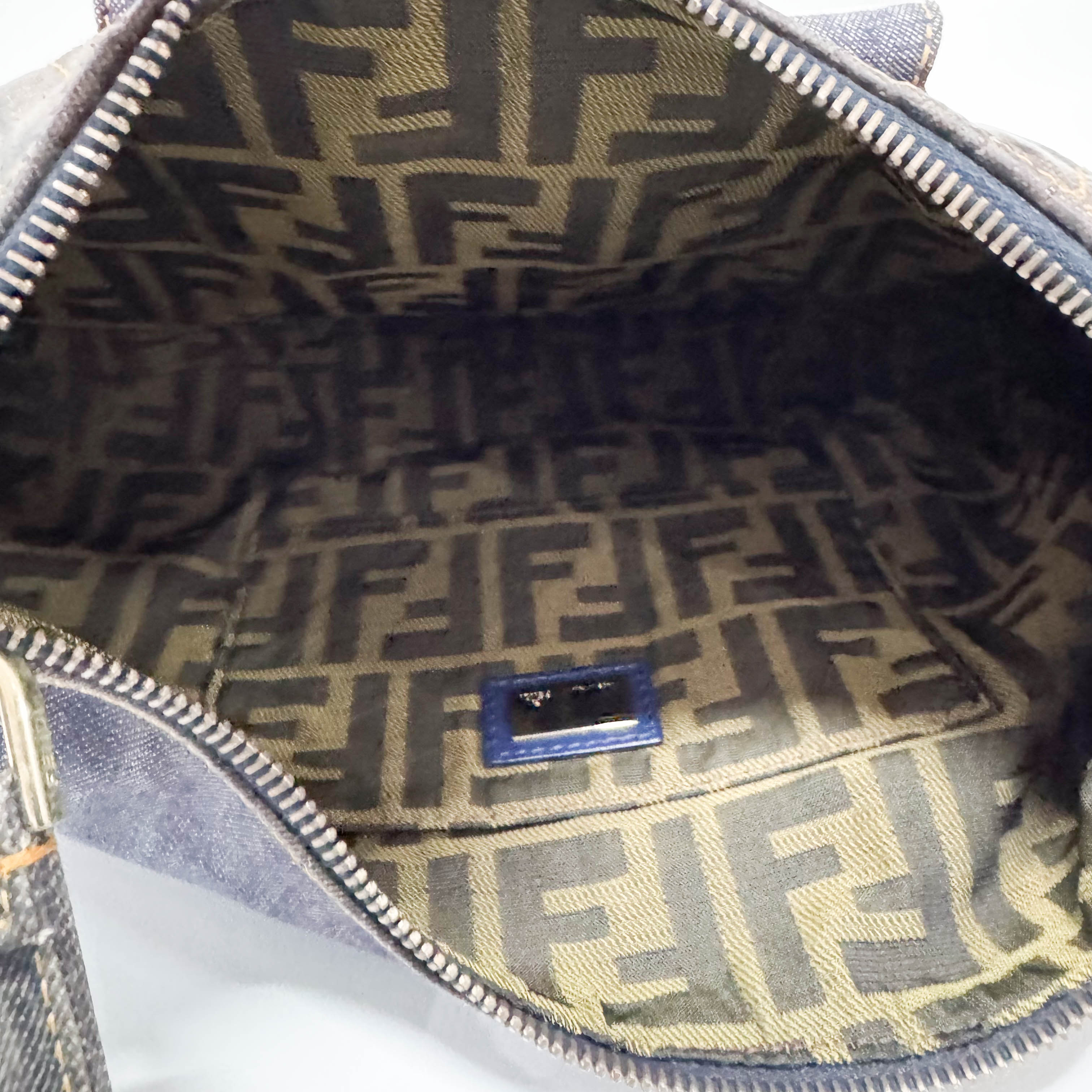 Spy Blue Denim Shoulder Bag